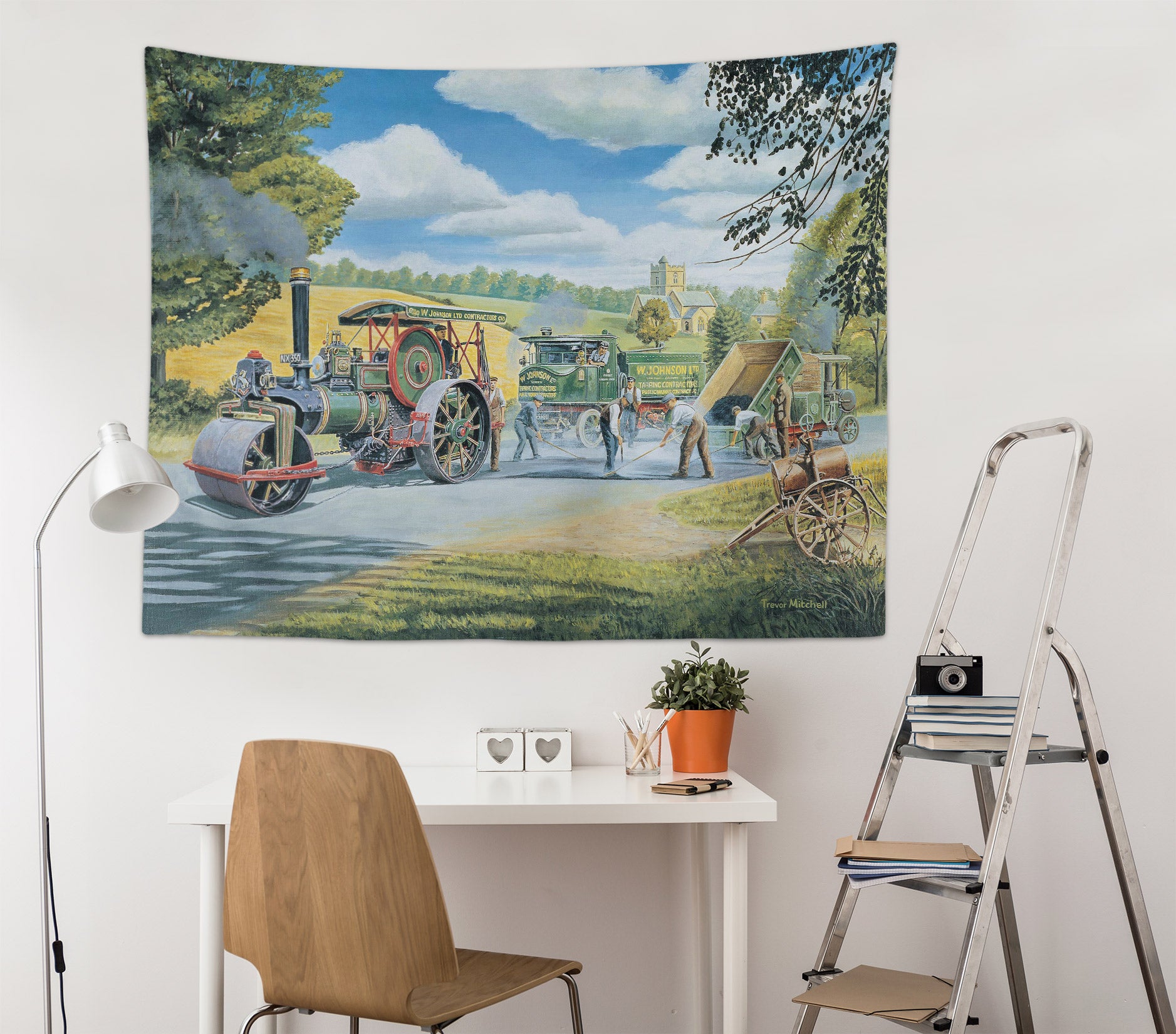 3D Compactor Grassland 11296 Trevor Mitchell Tapestry Hanging Cloth Hang