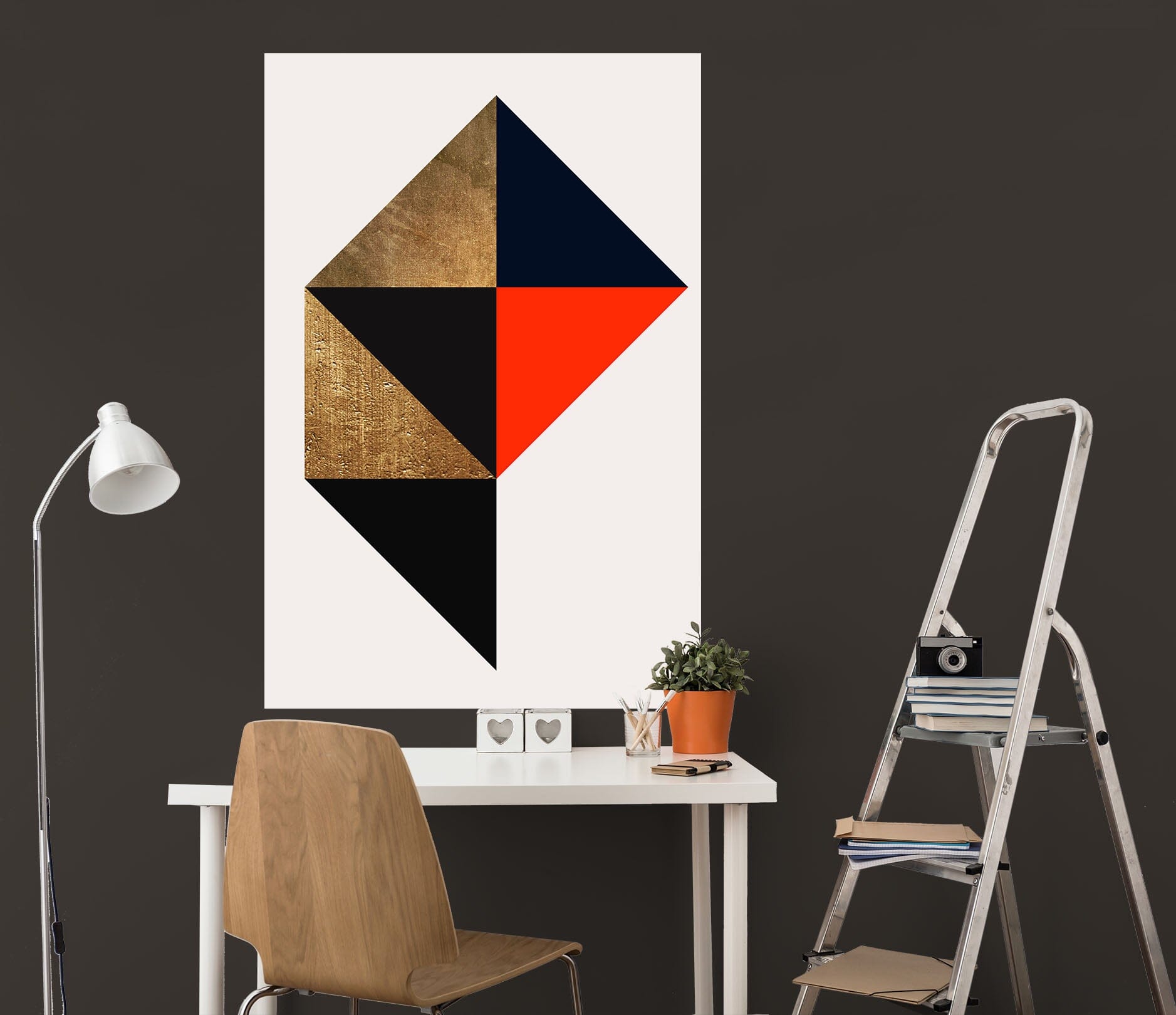 3D Colored Triangle 232 Boris Draschoff Wall Sticker Wallpaper AJ Wallpaper 2 