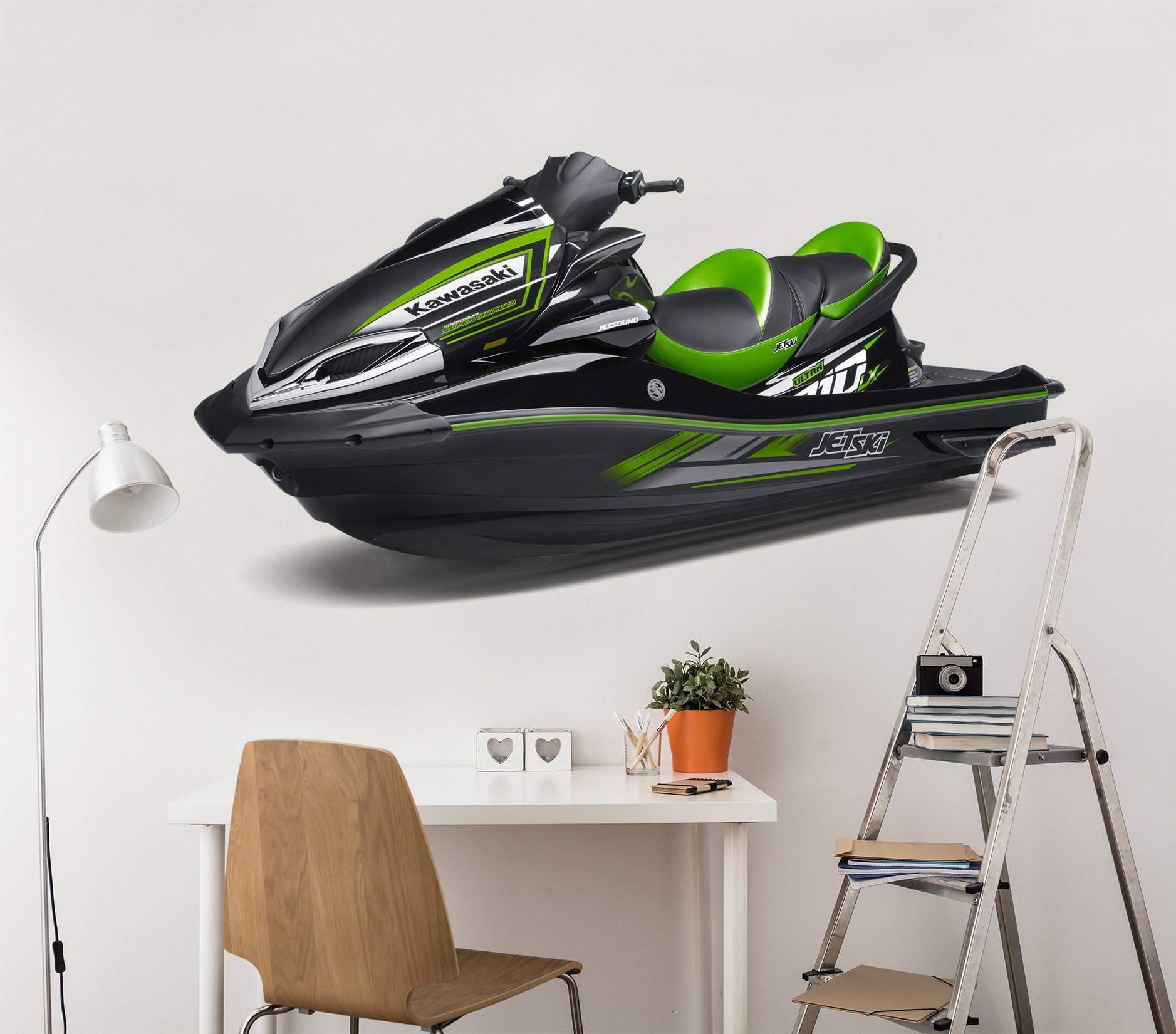 3D Kawasaki Motorboat 0037 Vehicles Wallpaper AJ Wallpaper 