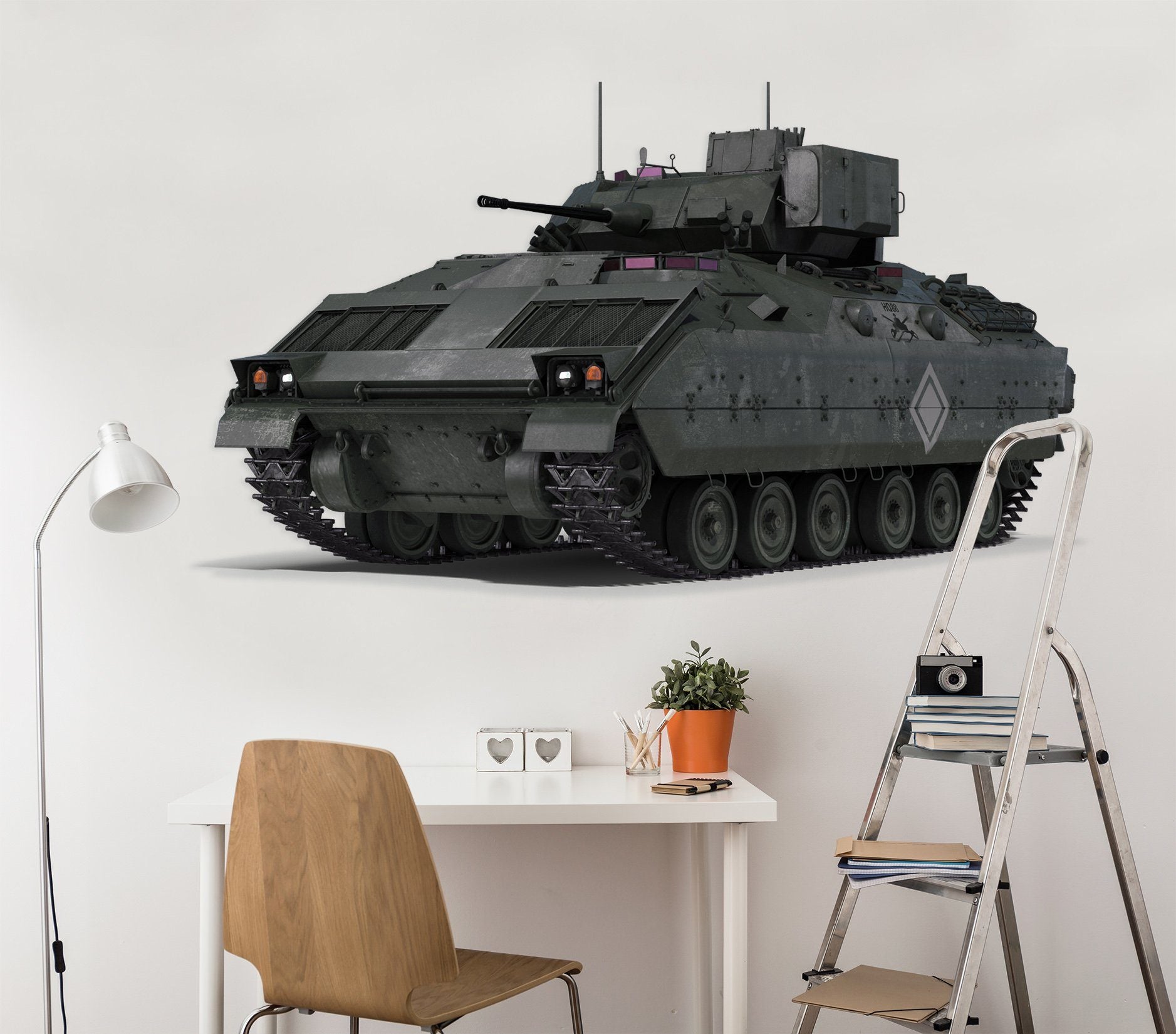3D Tank Black 281 Vehicles Wallpaper AJ Wallpaper 