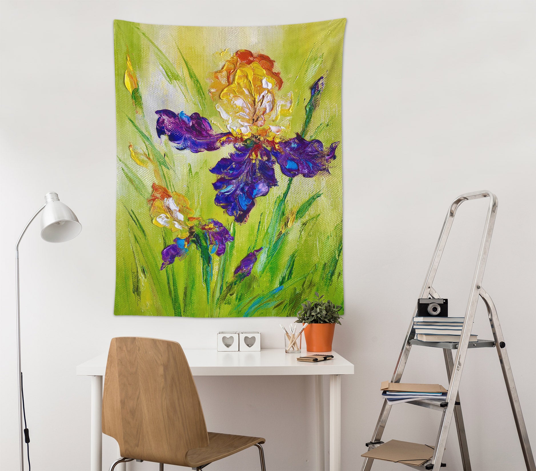 3D Purple Flowers 3431 Skromova Marina Tapestry Hanging Cloth Hang