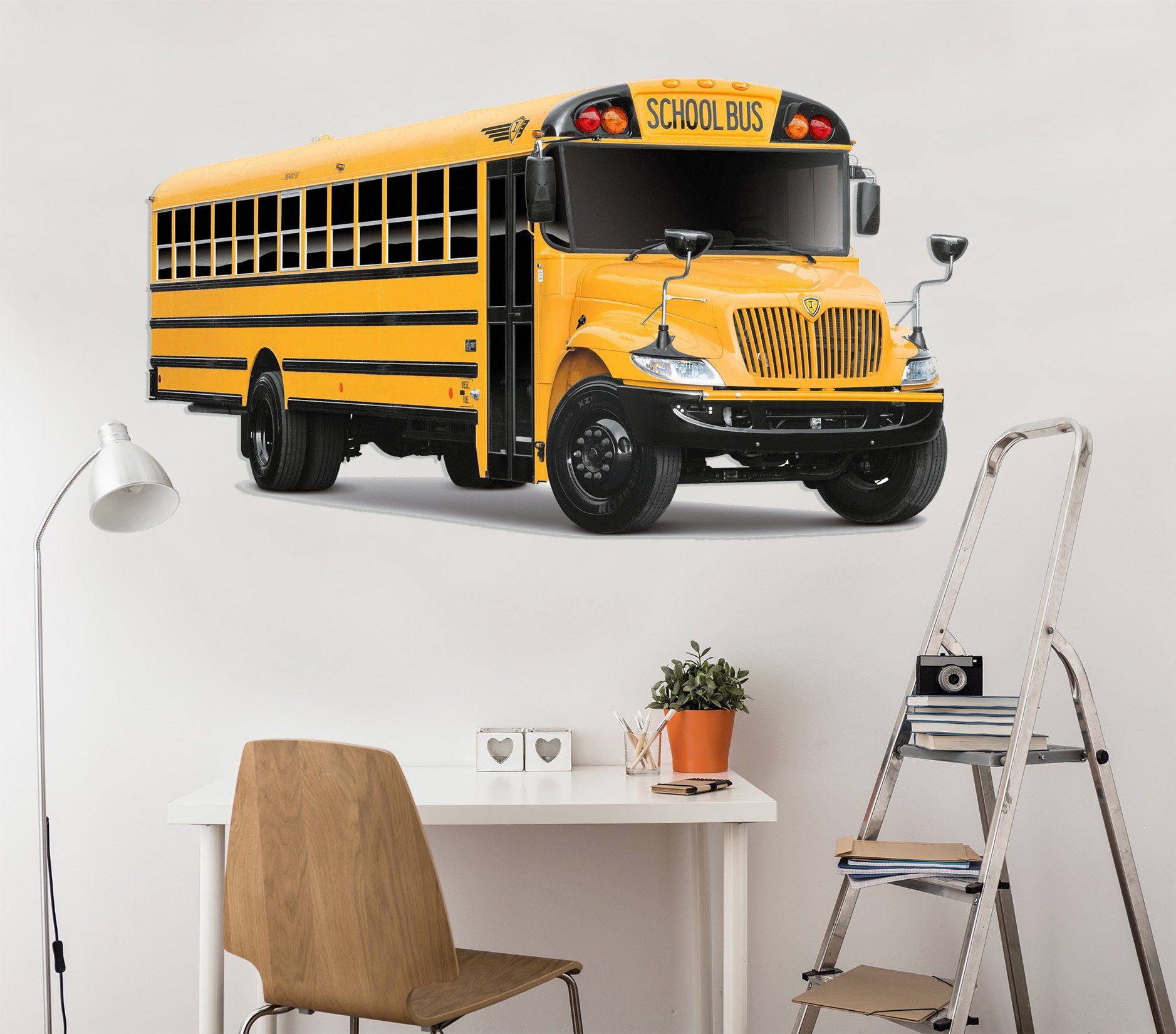 3D School Bus 147 Vehicles Wallpaper AJ Wallpaper 