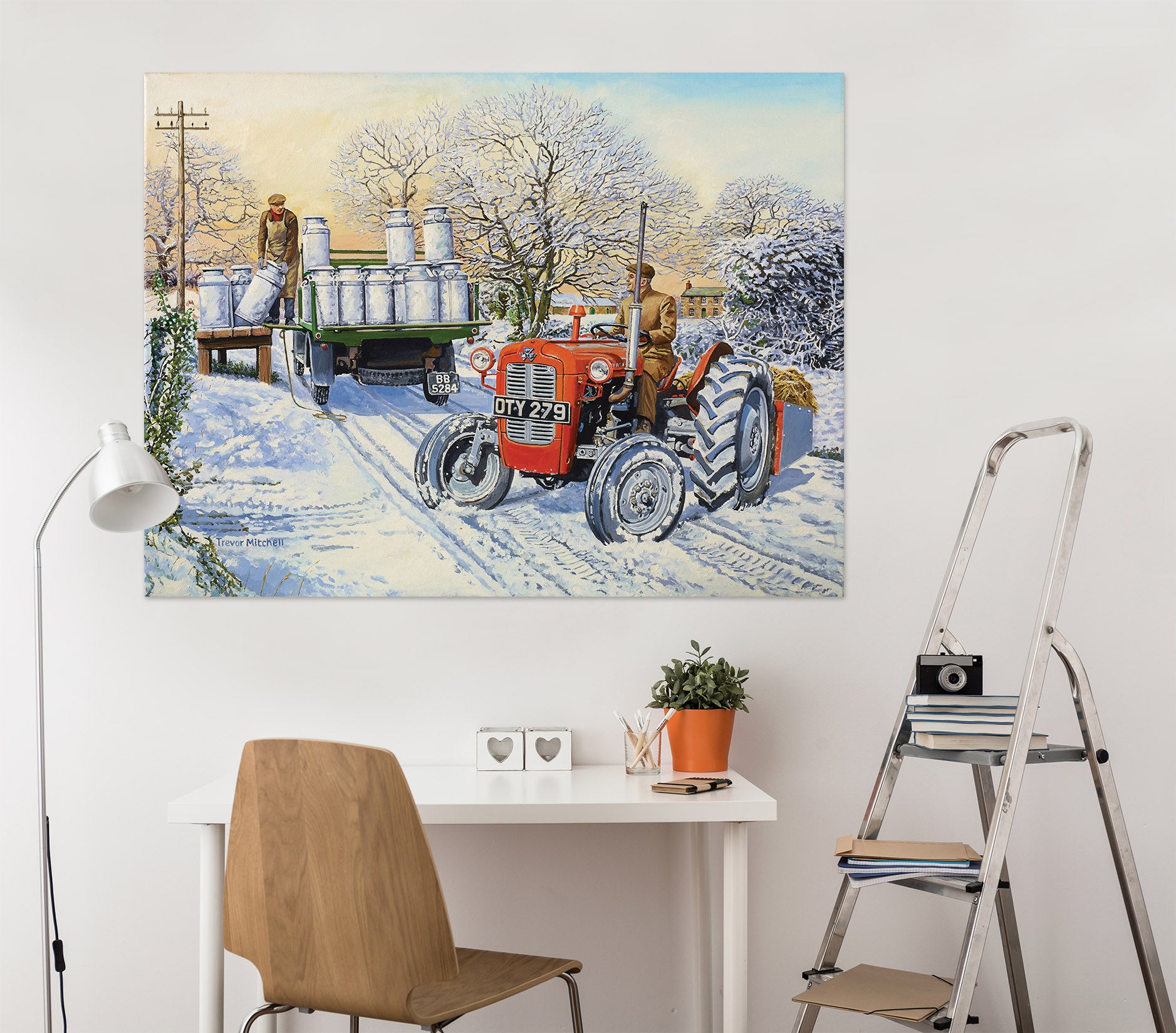 3D Snow Tractor 8930 Trevor Mitchell Wall Sticker