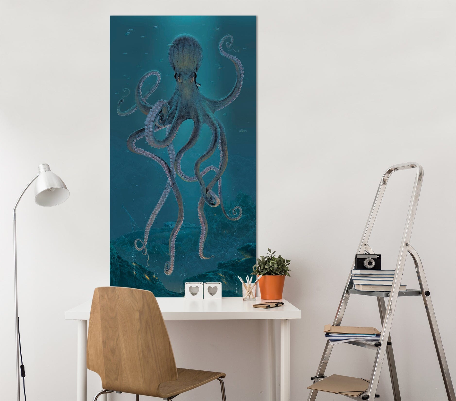 3D Giant Octopus 039 Vincent Hie Wall Sticker Wallpaper AJ Wallpaper 2 