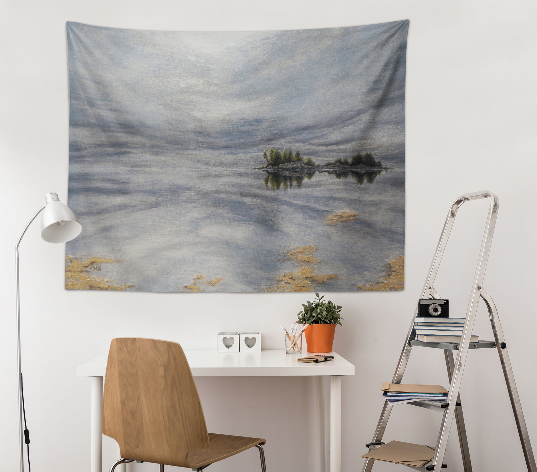 3D Cloud Reflection 864 Marina Zotova Tapestry Hanging Cloth Hang