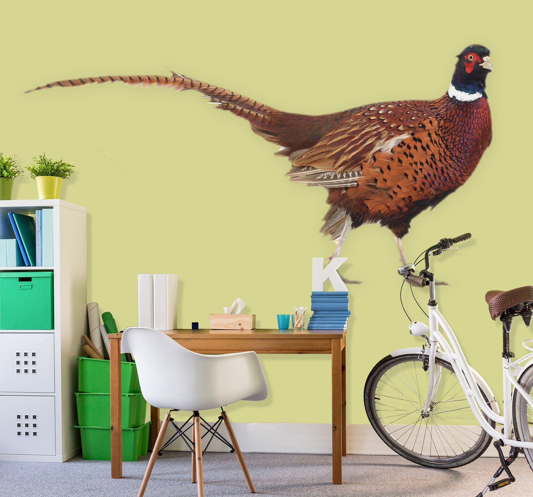 3D Long-Winged Chicken 107 Animals Wall Stickers Wallpaper AJ Wallpaper 