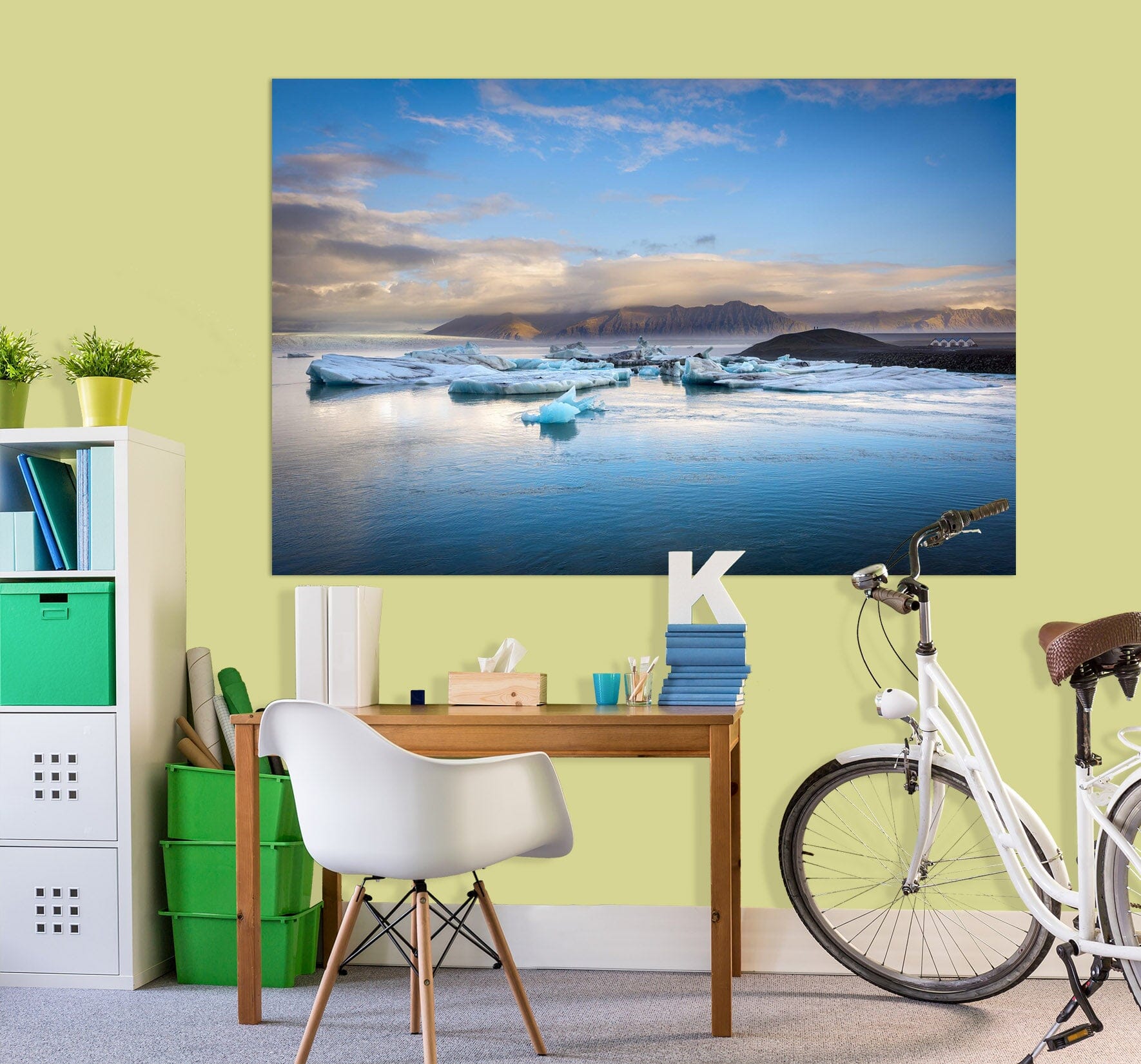 3D Blue Glacier 176 Marco Carmassi Wall Sticker Wallpaper AJ Wallpaper 2 