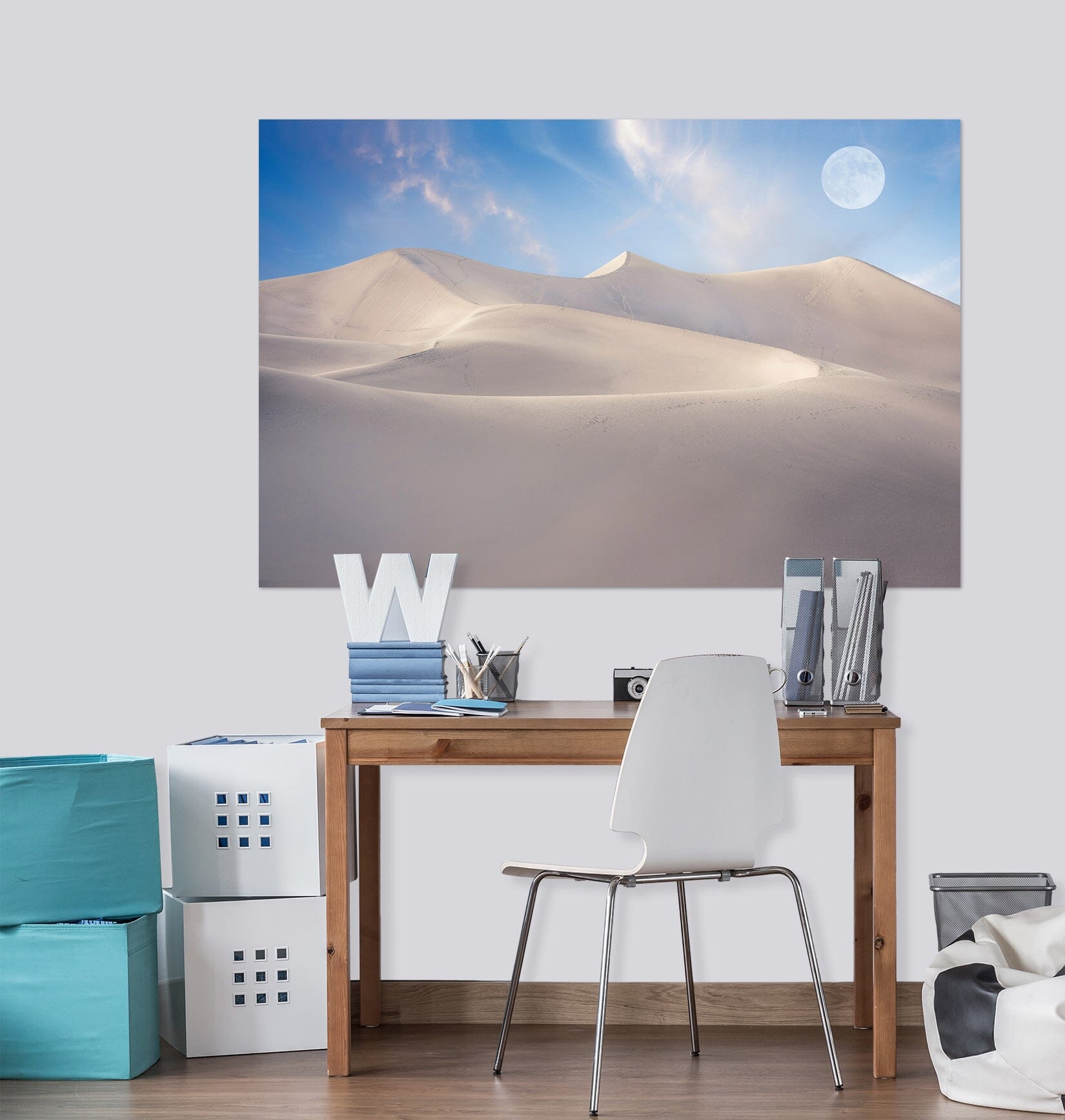 3D White Desert 223 Marco Carmassi Wall Sticker Wallpaper AJ Wallpaper 2 