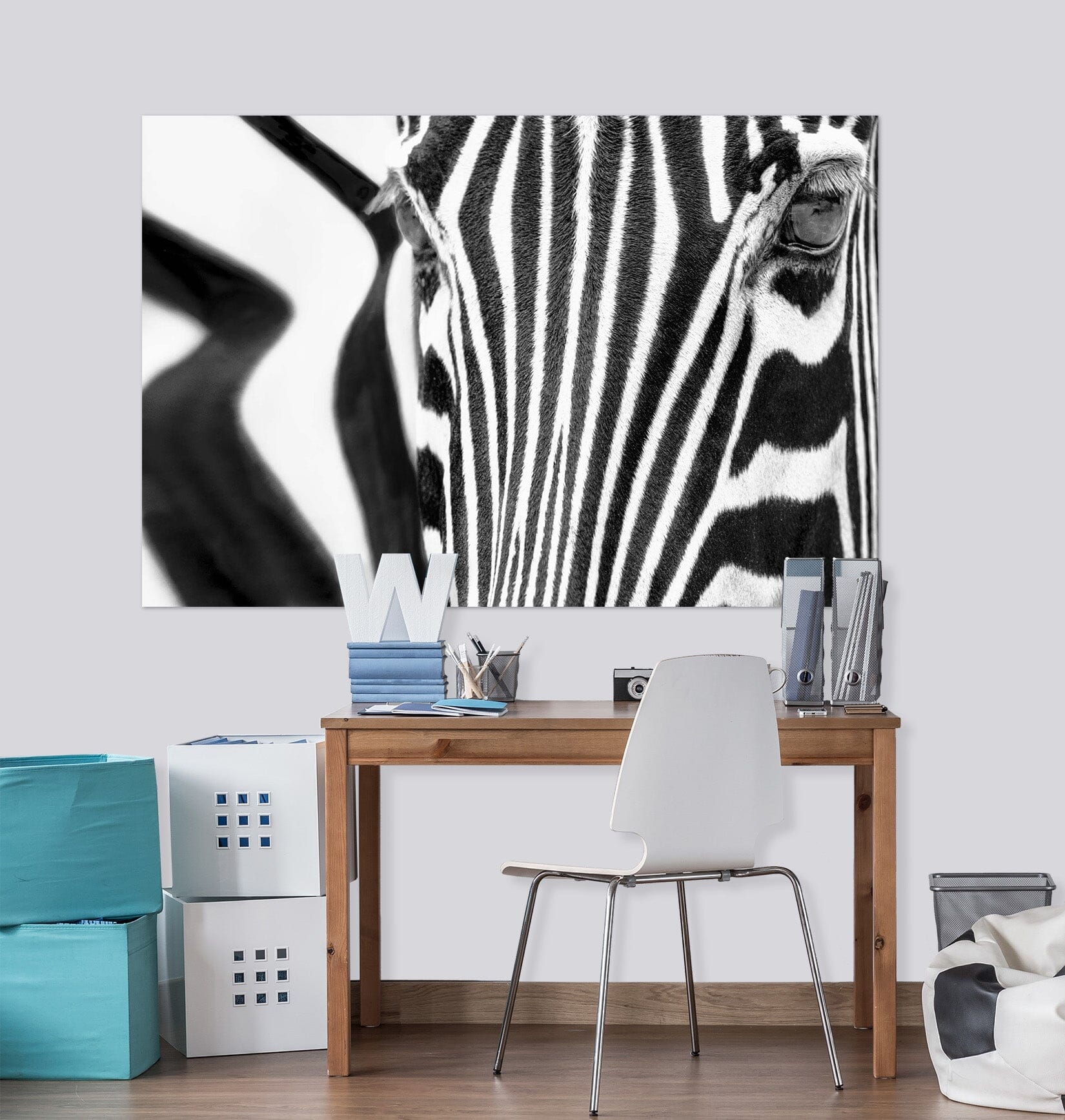 3D Zebra Pattern 118 Marco Carmassi Wall Sticker Wallpaper AJ Wallpaper 2 