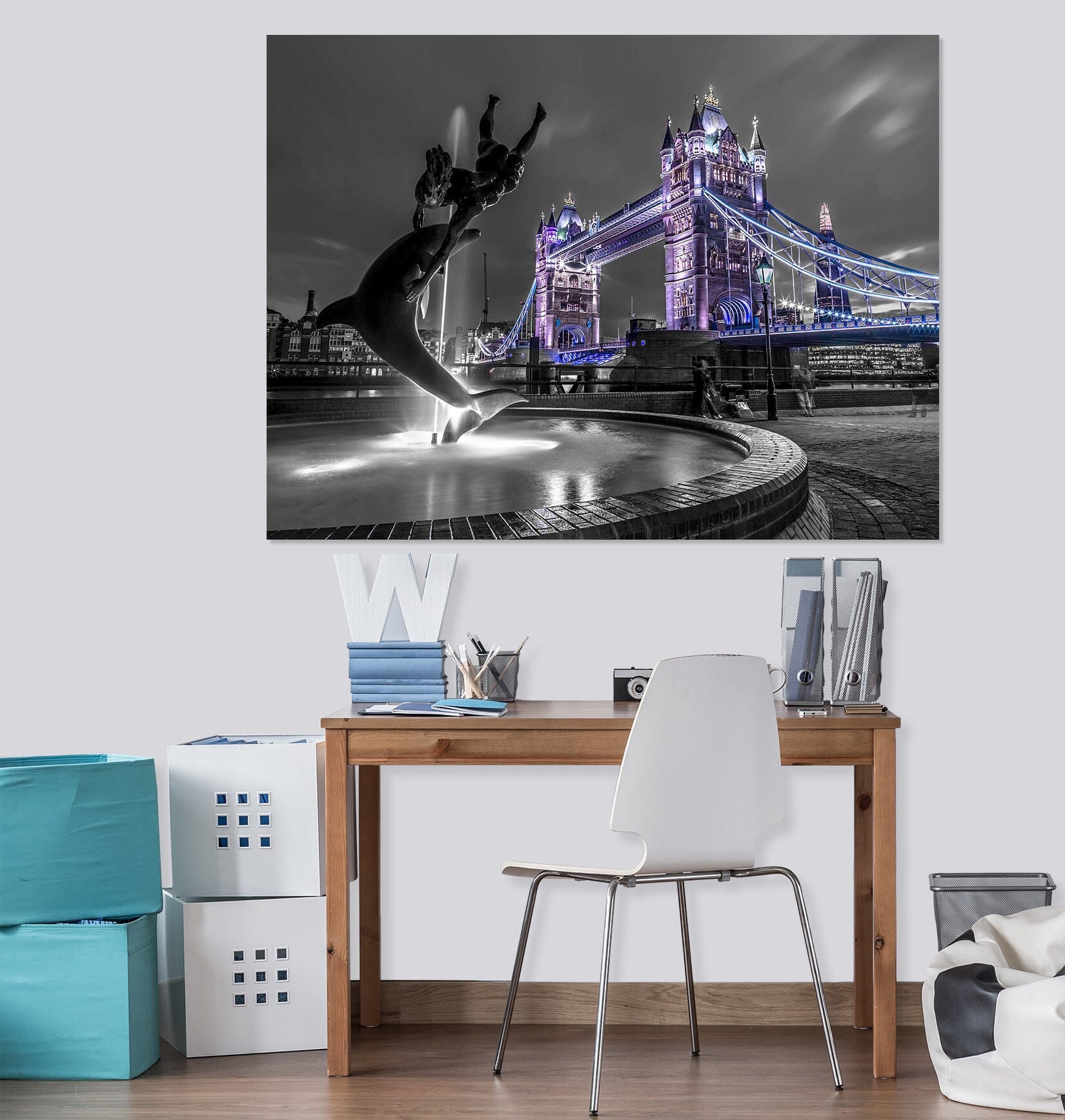 3D City Night 025 Assaf Frank Wall Sticker Wallpaper AJ Wallpaper 2 