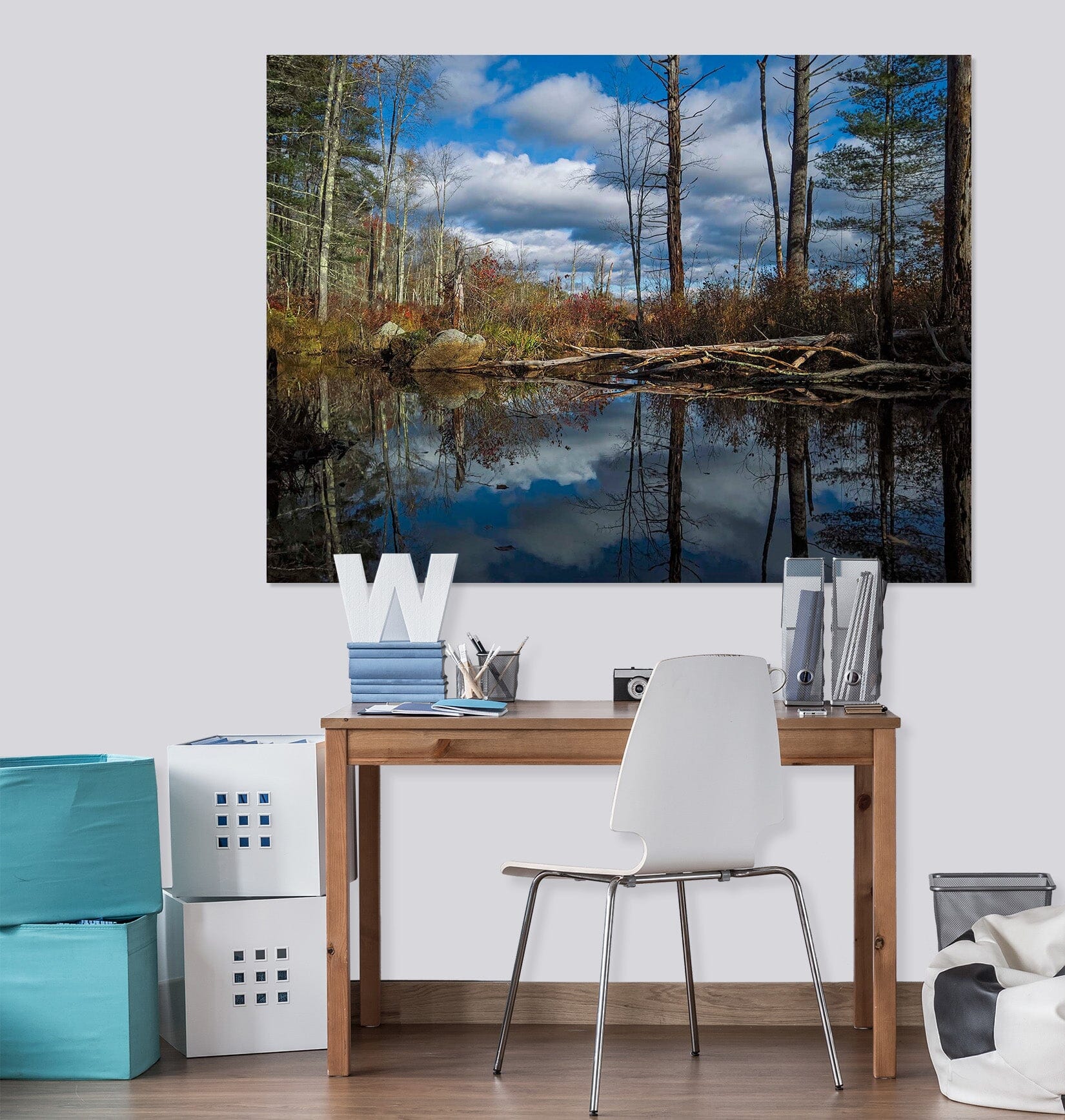 3D Forest Lake 105 Jerry LoFaro Wall Sticker Wallpaper AJ Wallpaper 2 