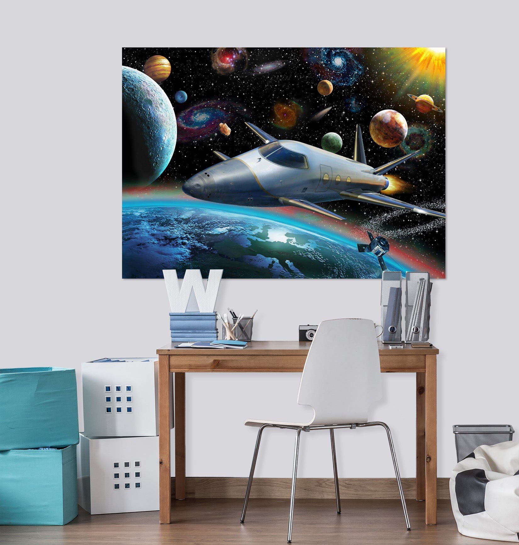 3D Spacecraft 014 Adrian Chesterman Wall Sticker Wallpaper AJ Wallpaper 2 
