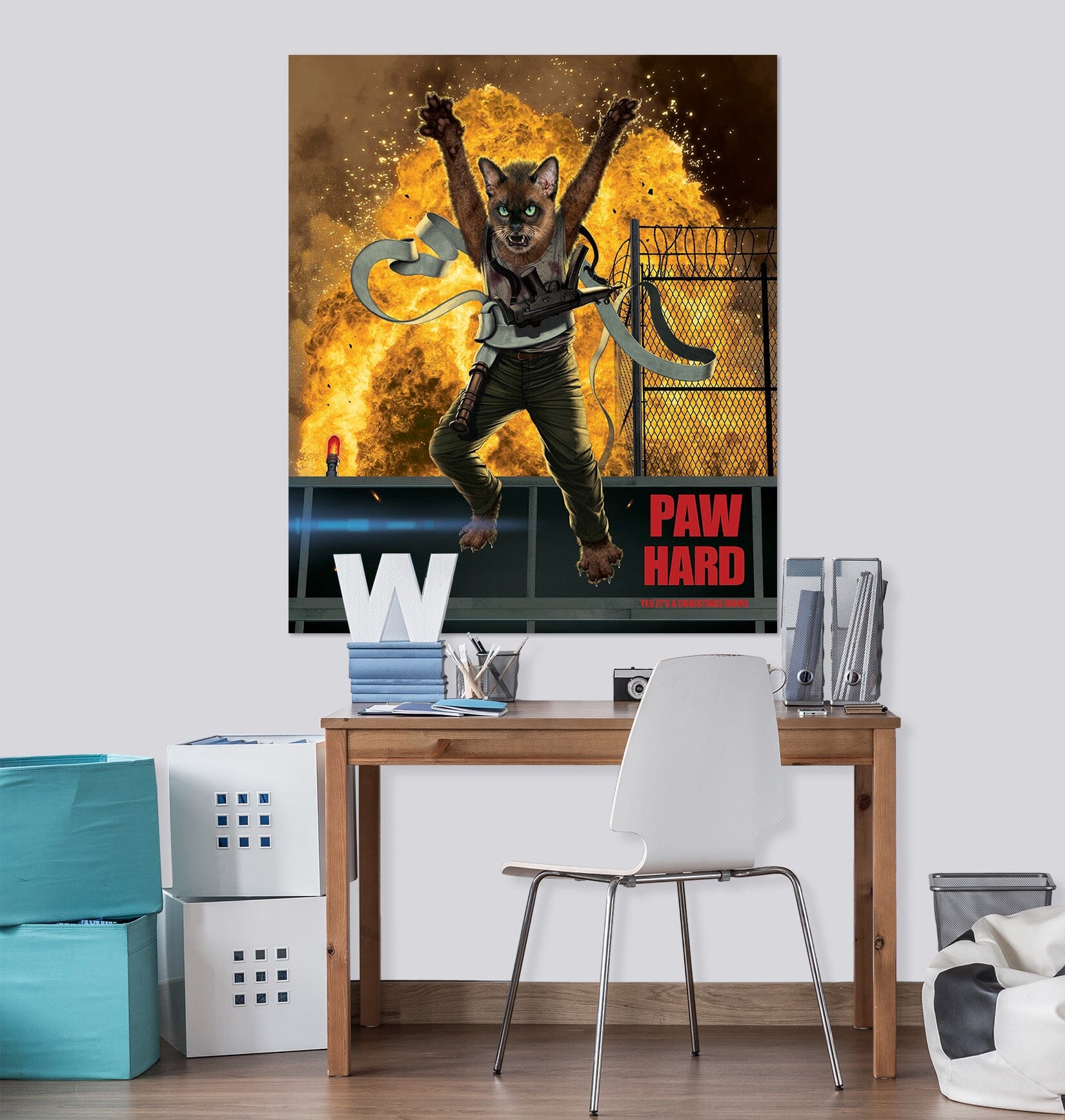 3D Paw Hard 058 Vincent Hie Wall Sticker Wallpaper AJ Wallpaper 2 