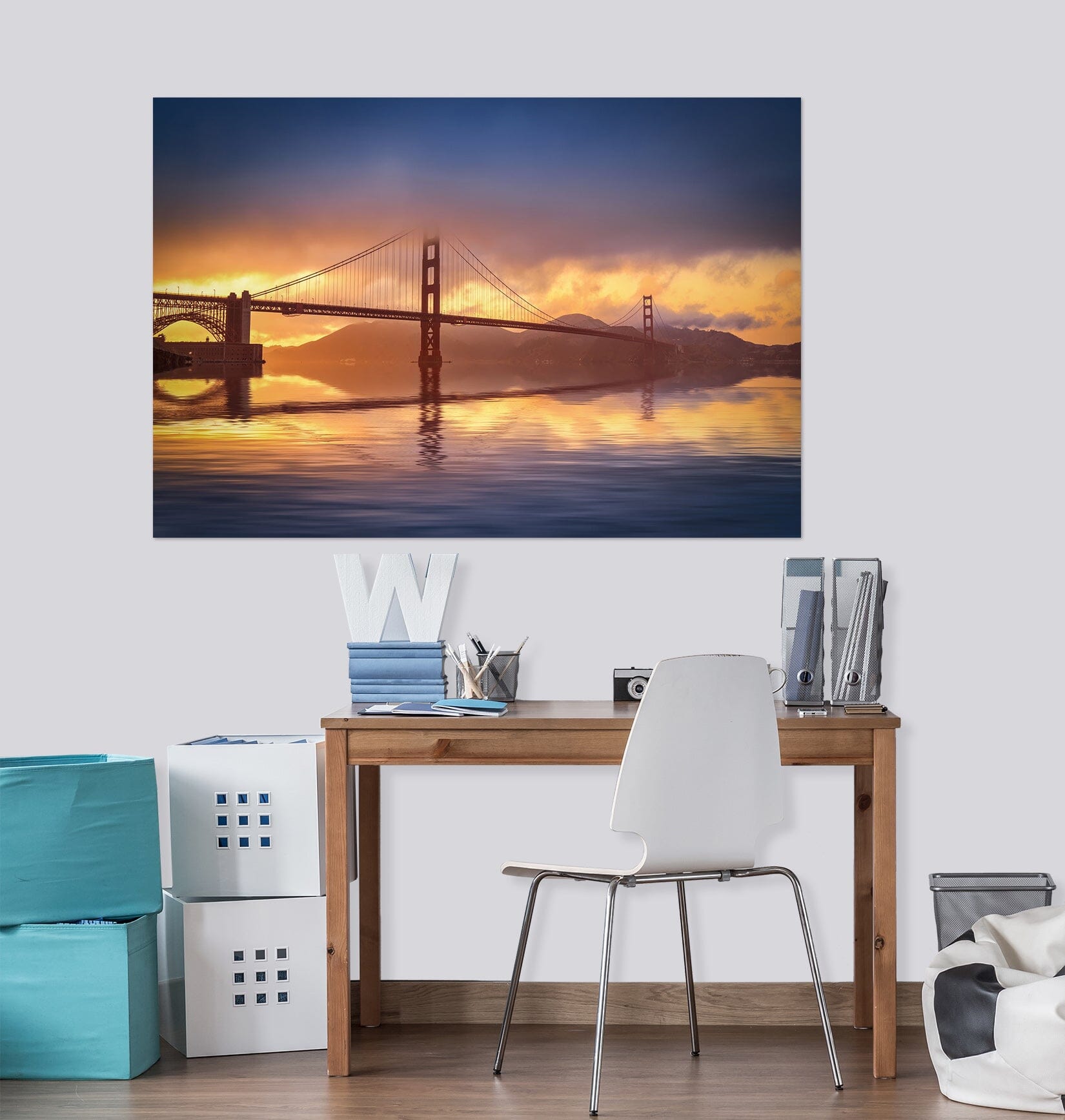 3D Sea Bridge 214 Marco Carmassi Wall Sticker Wallpaper AJ Wallpaper 2 