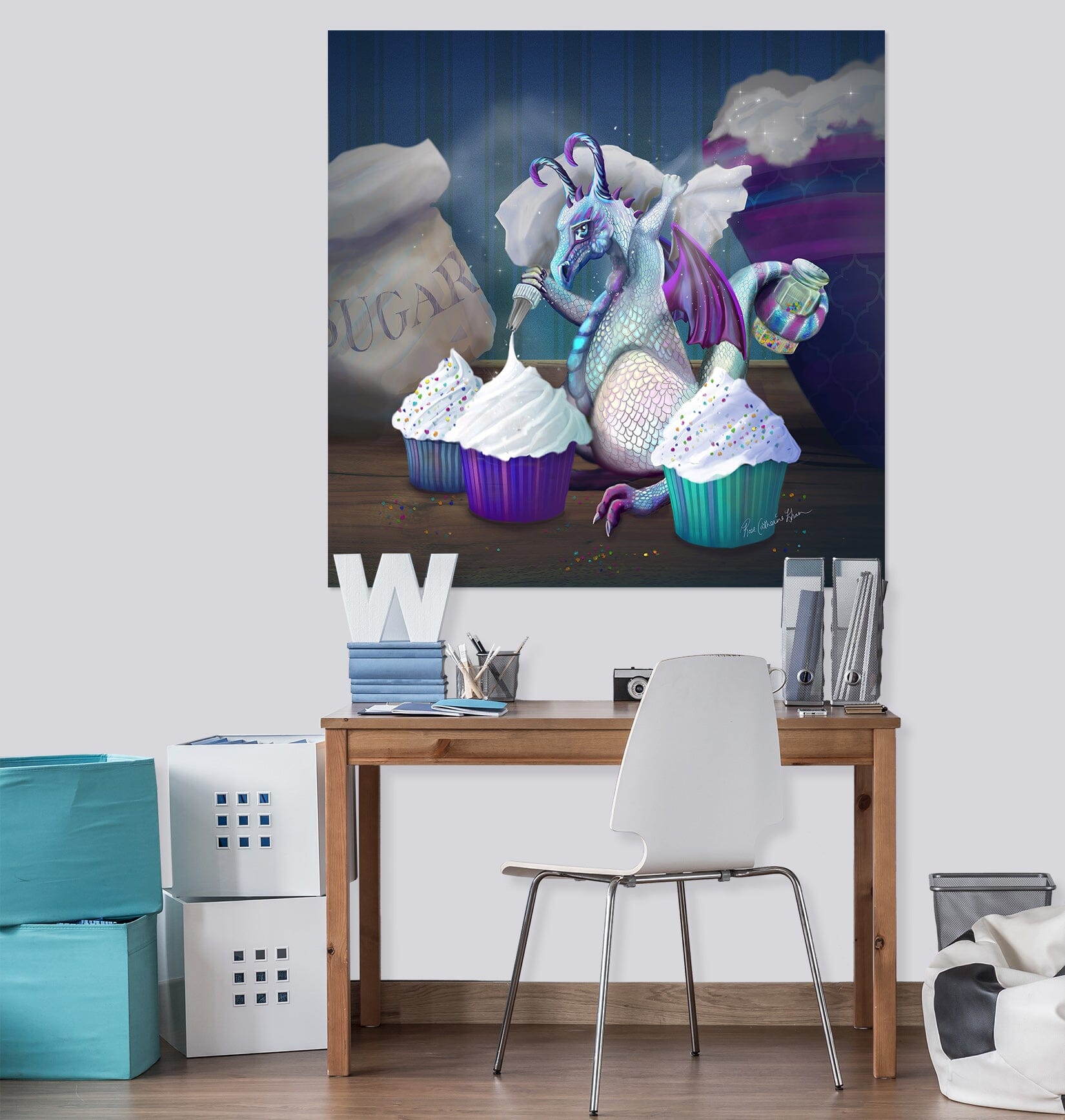3D Unicorn Cake 001 Rose Catherine Khan Wall Sticker Wallpaper AJ Wallpaper 2 