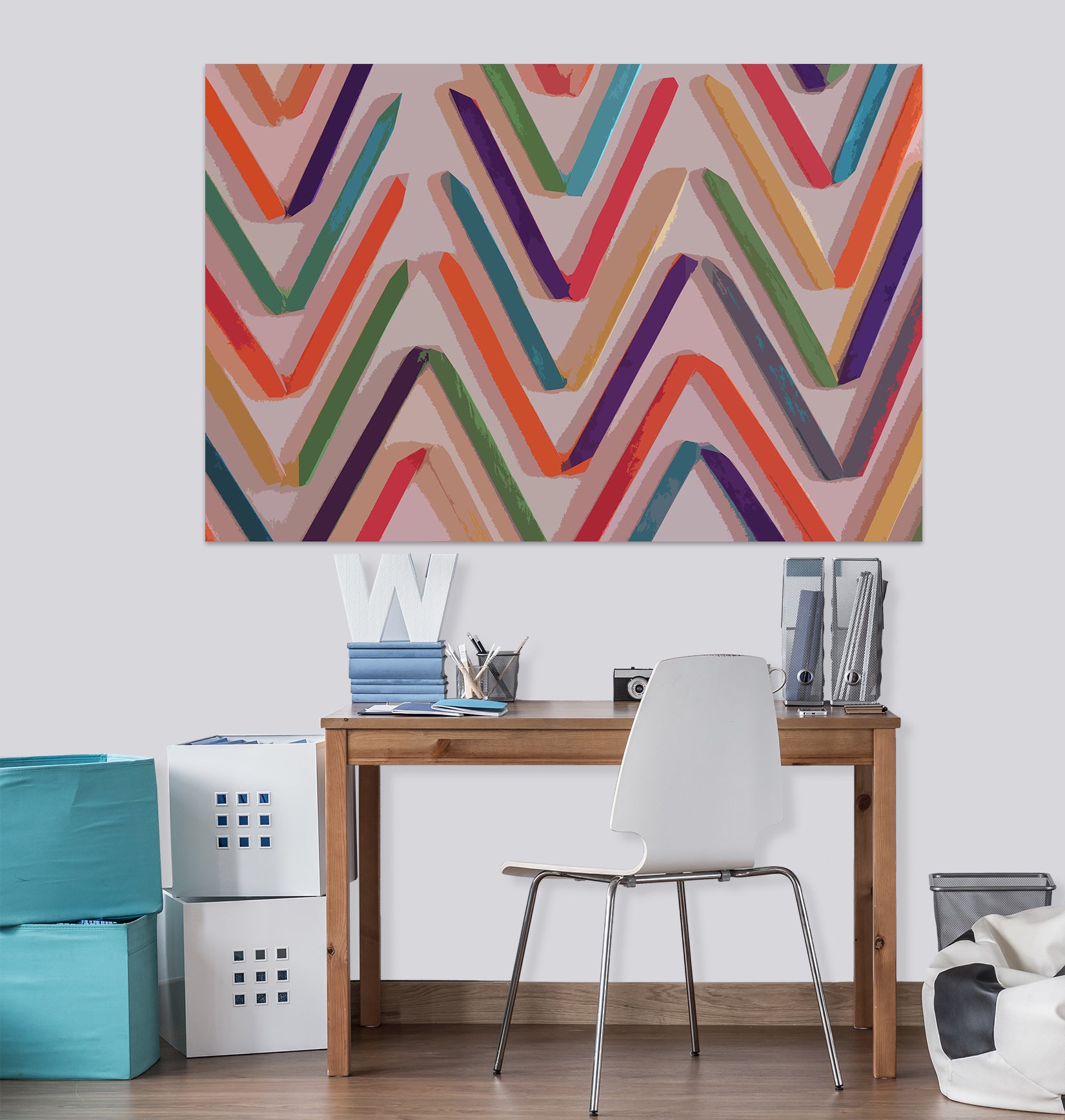 3D Wavy Lines 70155 Shandra Smith Wall Sticker