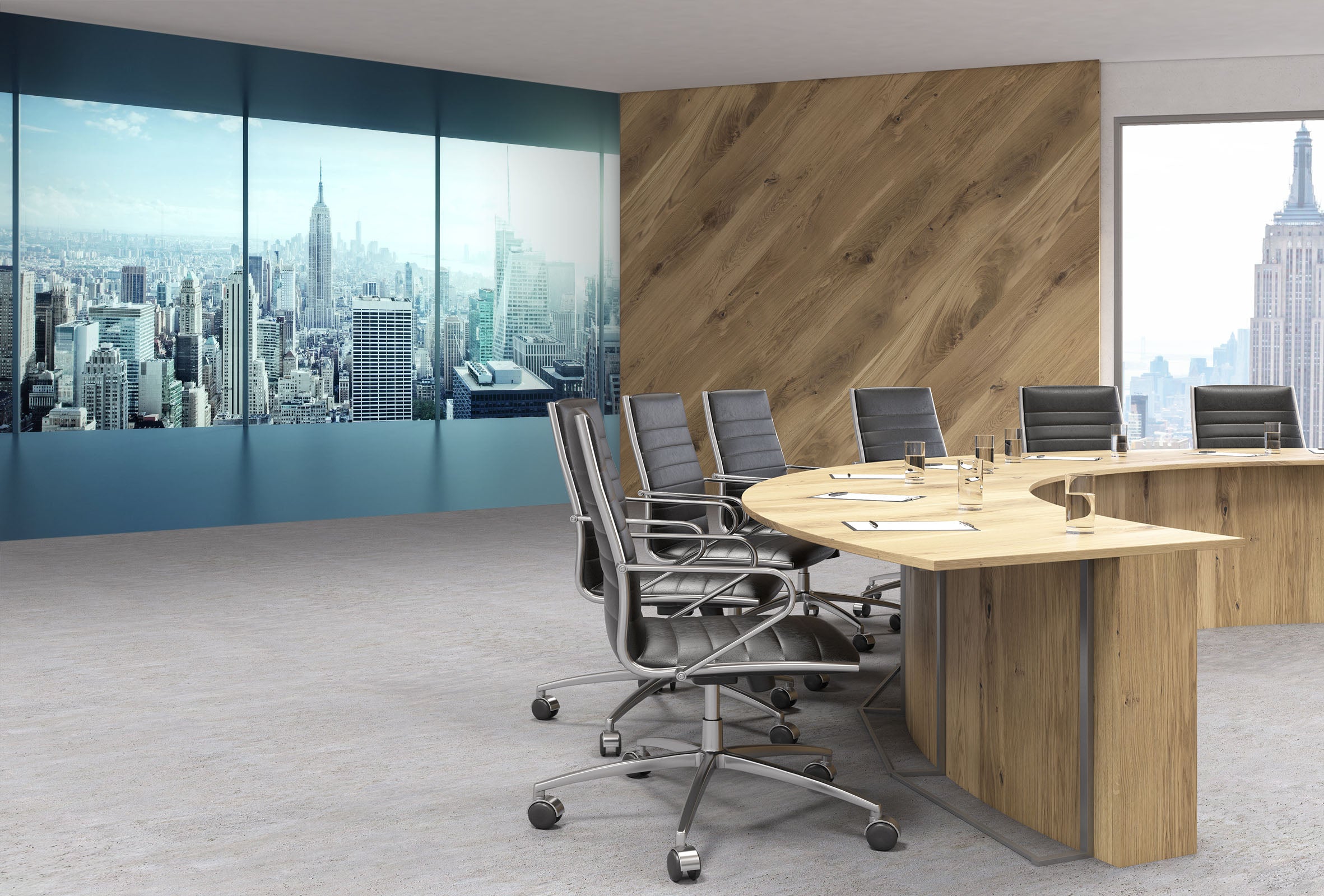 3D Balcony Building 051 Wall Murals