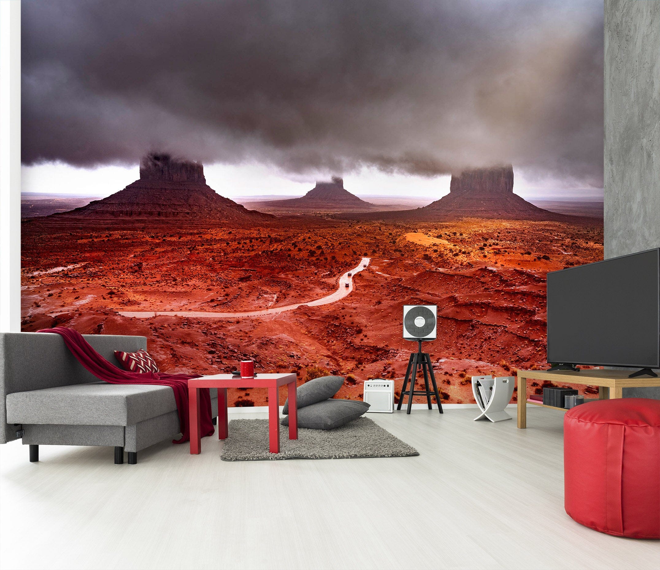3D Red Land 1410 Marco Carmassi Wall Mural Wall Murals Wallpaper AJ Wallpaper 2 