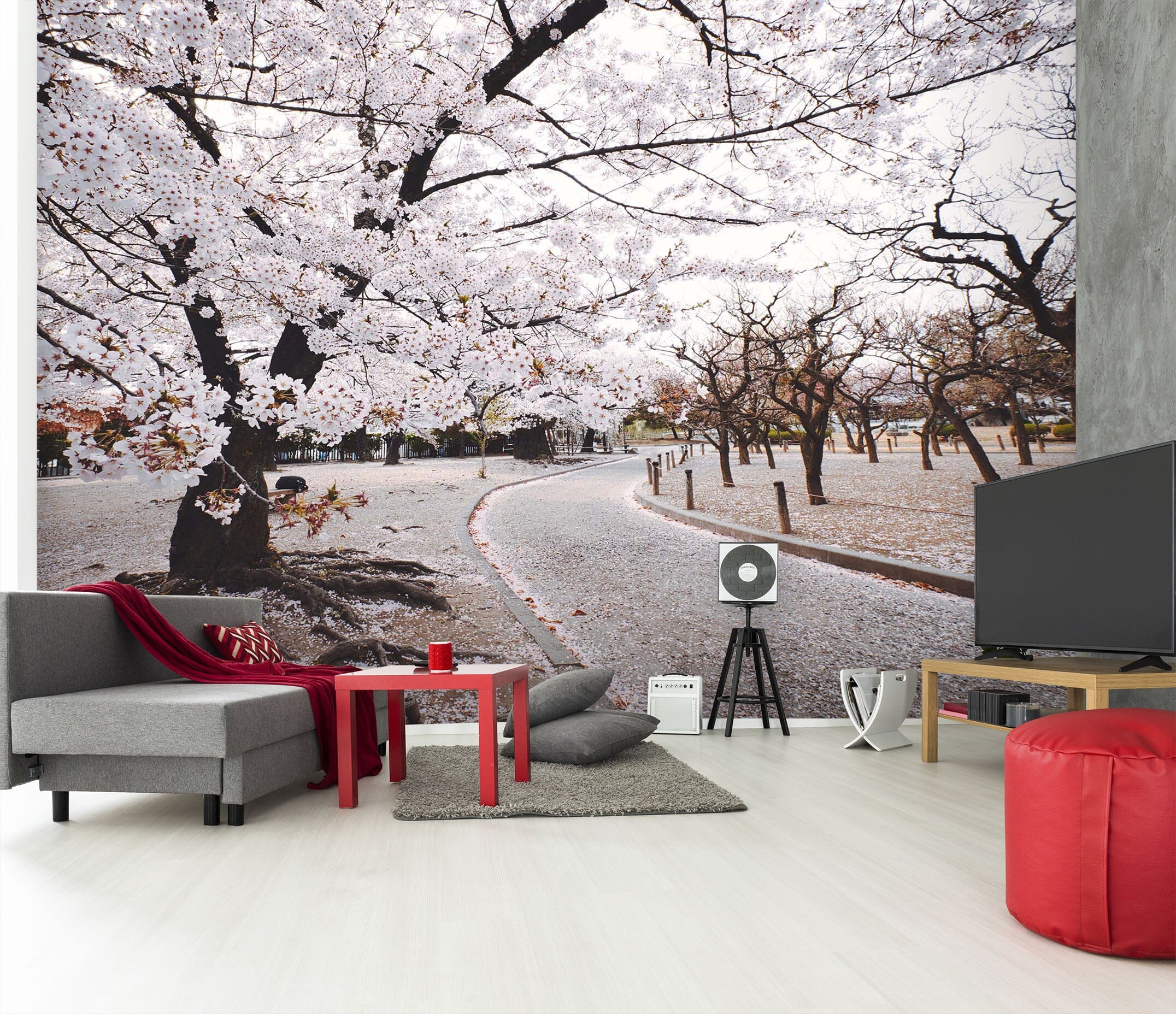 3D Cherry Tree 2038 Wall Murals Wallpaper AJ Wallpaper 2 