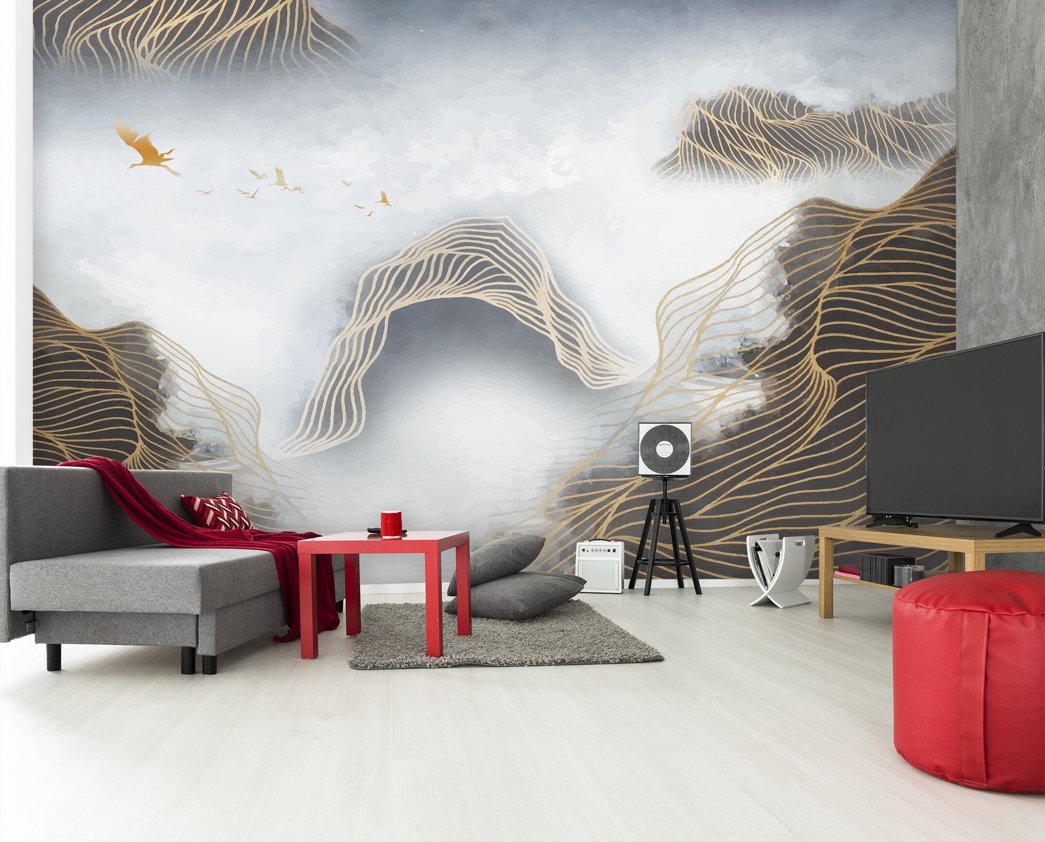 3D Wave Valley 2081 Wall Murals Wallpaper AJ Wallpaper 2 