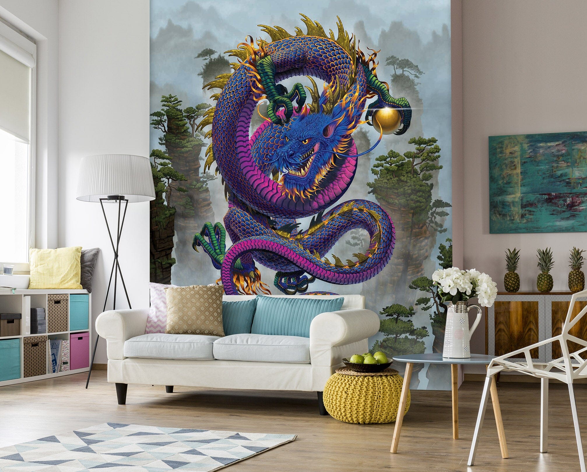 3D Purple Dragon 1518 Wall Murals Exclusive Designer Vincent Wallpaper AJ Wallpaper 2 
