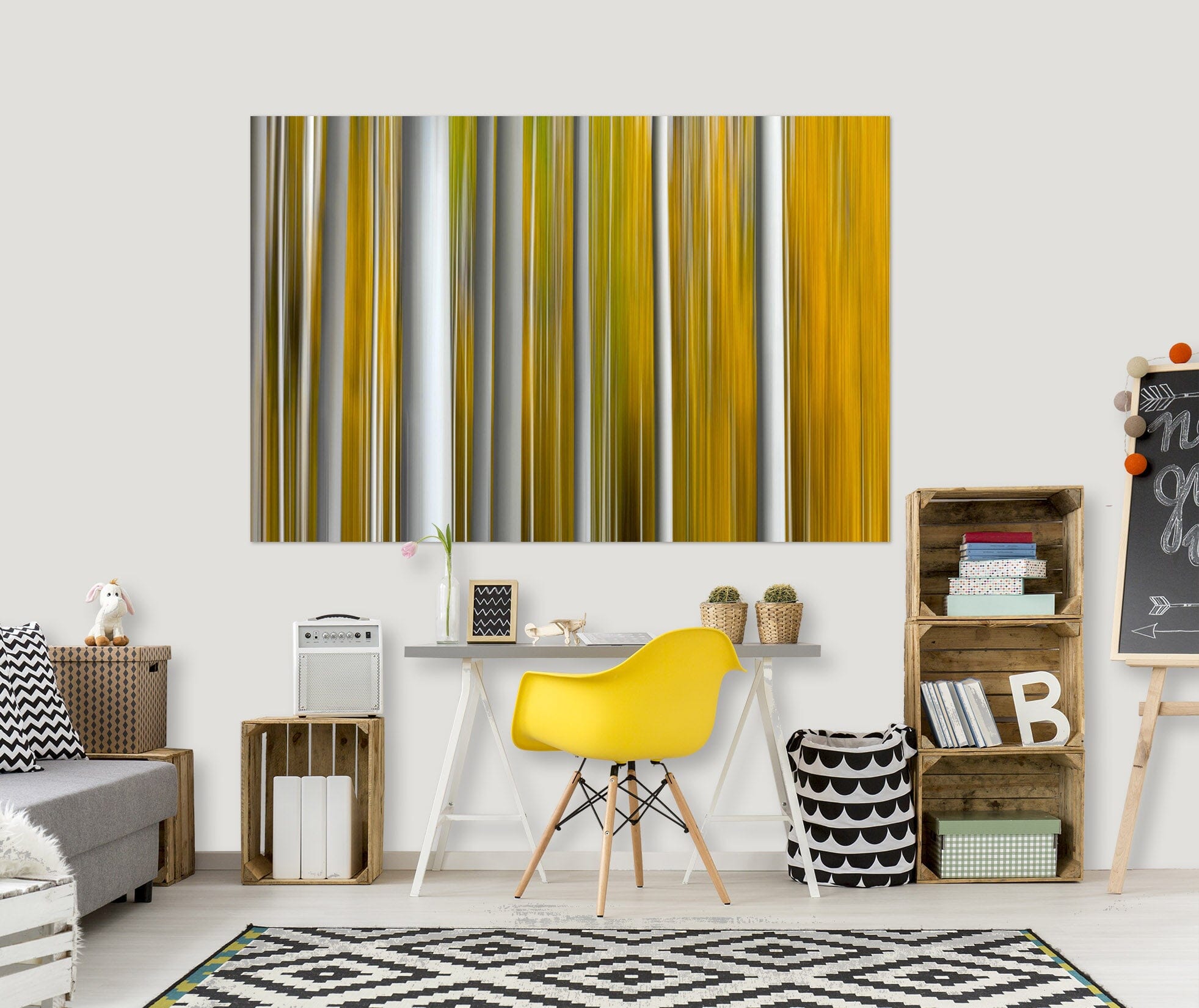 3D White Trunk 192 Marco Carmassi Wall Sticker Wallpaper AJ Wallpaper 2 