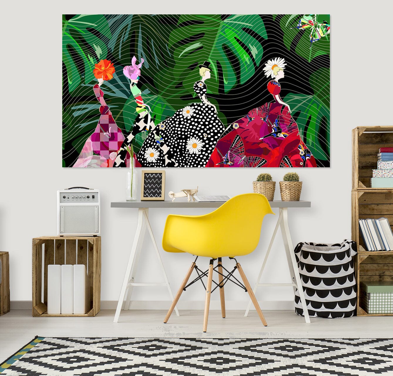 3D Dress Styling Woman 1034 Wall Sticker Wallpaper AJ Wallpaper 2 