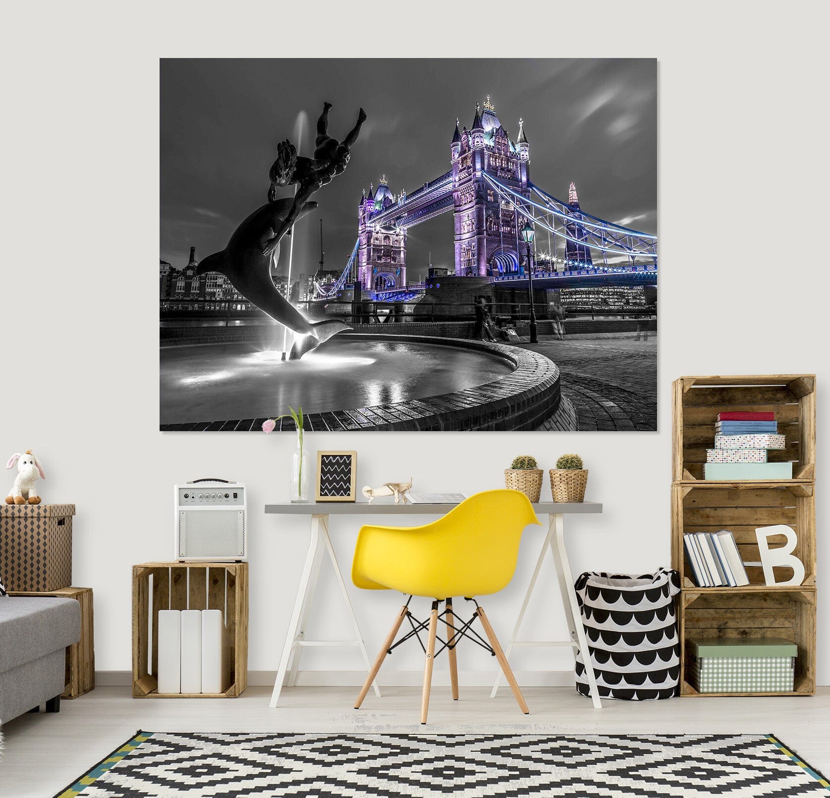 3D City Night 025 Assaf Frank Wall Sticker Wallpaper AJ Wallpaper 2 