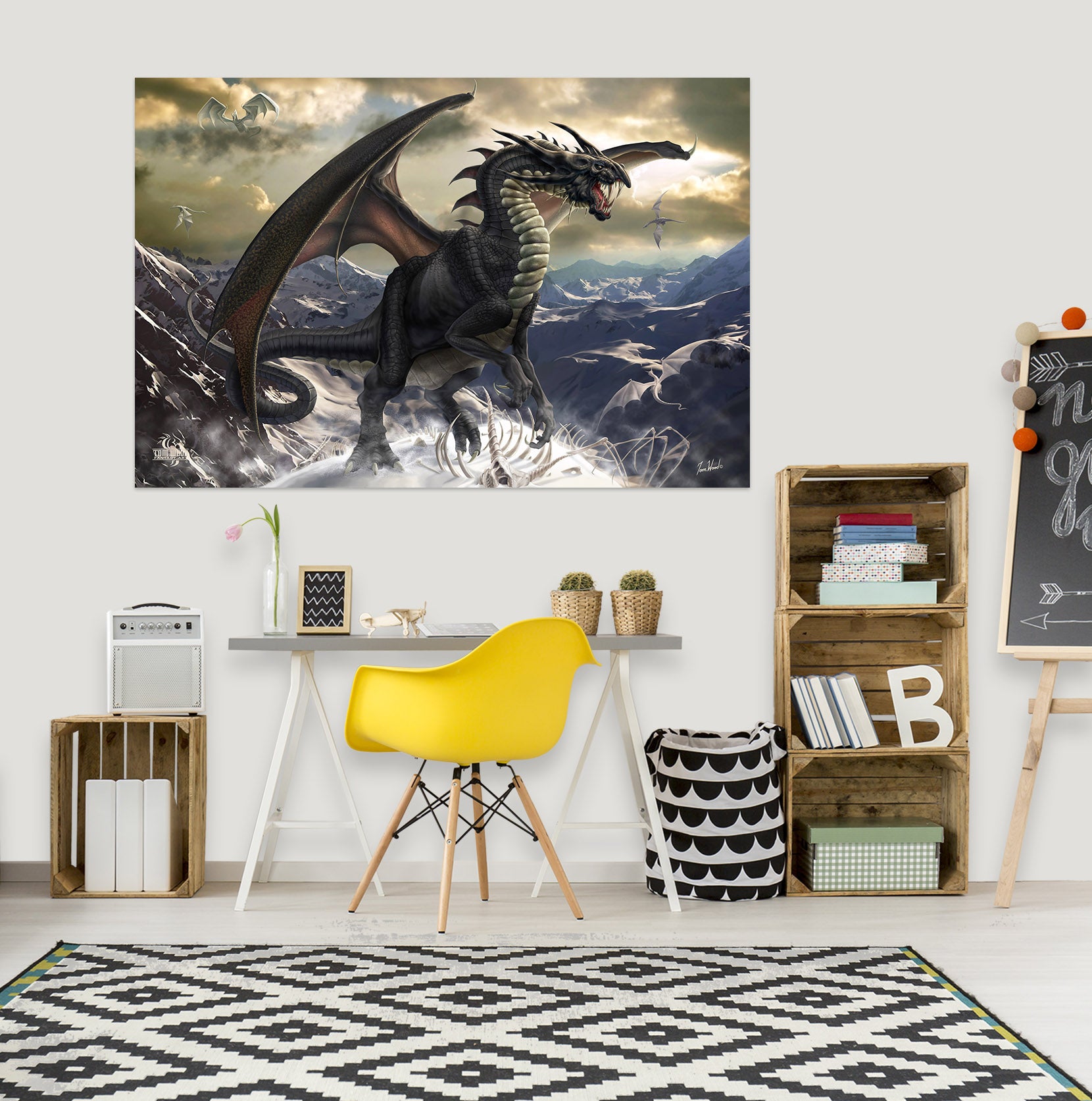 3D Dragon 5097 Tom Wood Wall Sticker