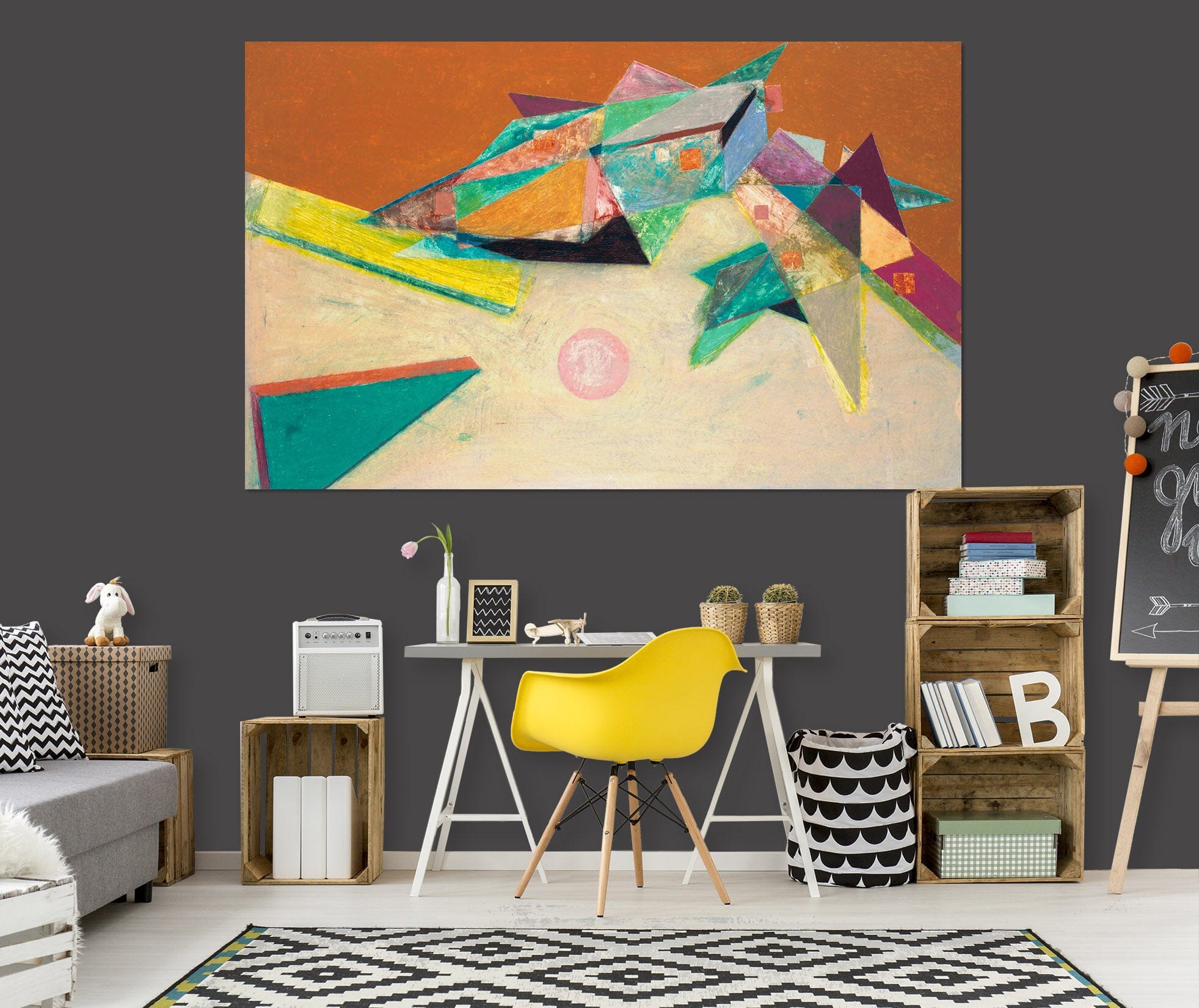 3D Color Origami 019 Allan P. Friedlander Wall Sticker Wallpaper AJ Wallpaper 2 