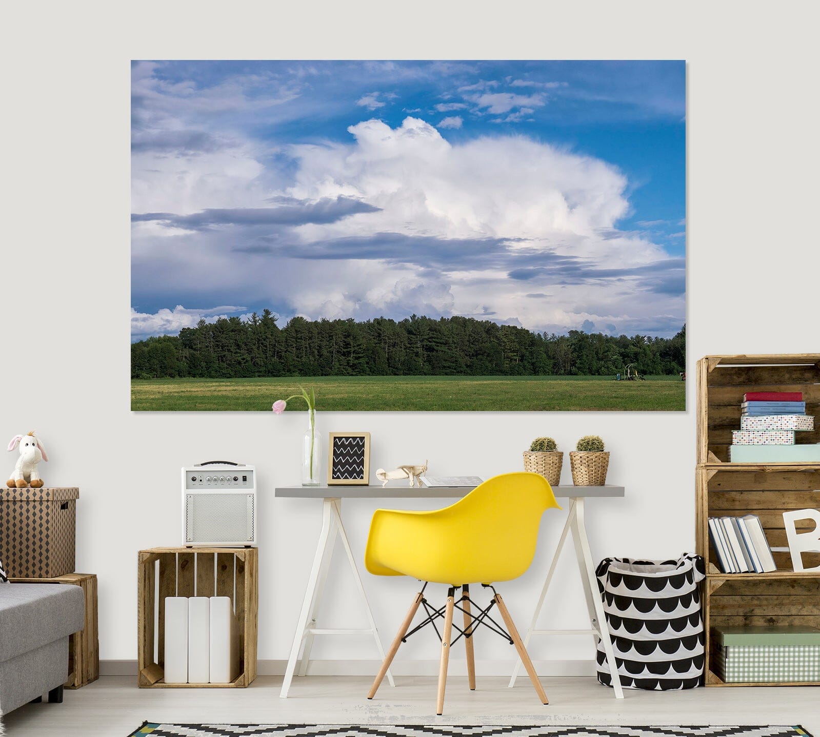3D Summer Cloud 124 Jerry LoFaro Wall Sticker Wallpaper AJ Wallpaper 2 