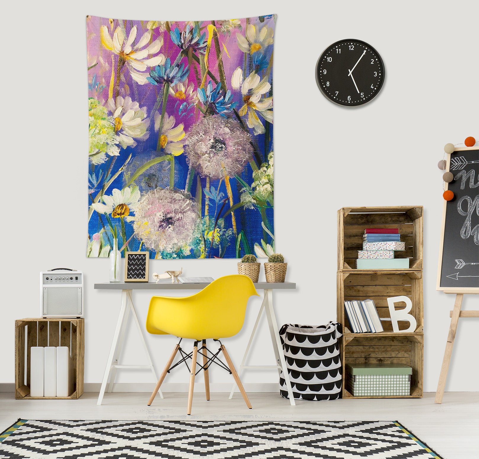 3D Art Flower 3651 Skromova Marina Tapestry Hanging Cloth Hang