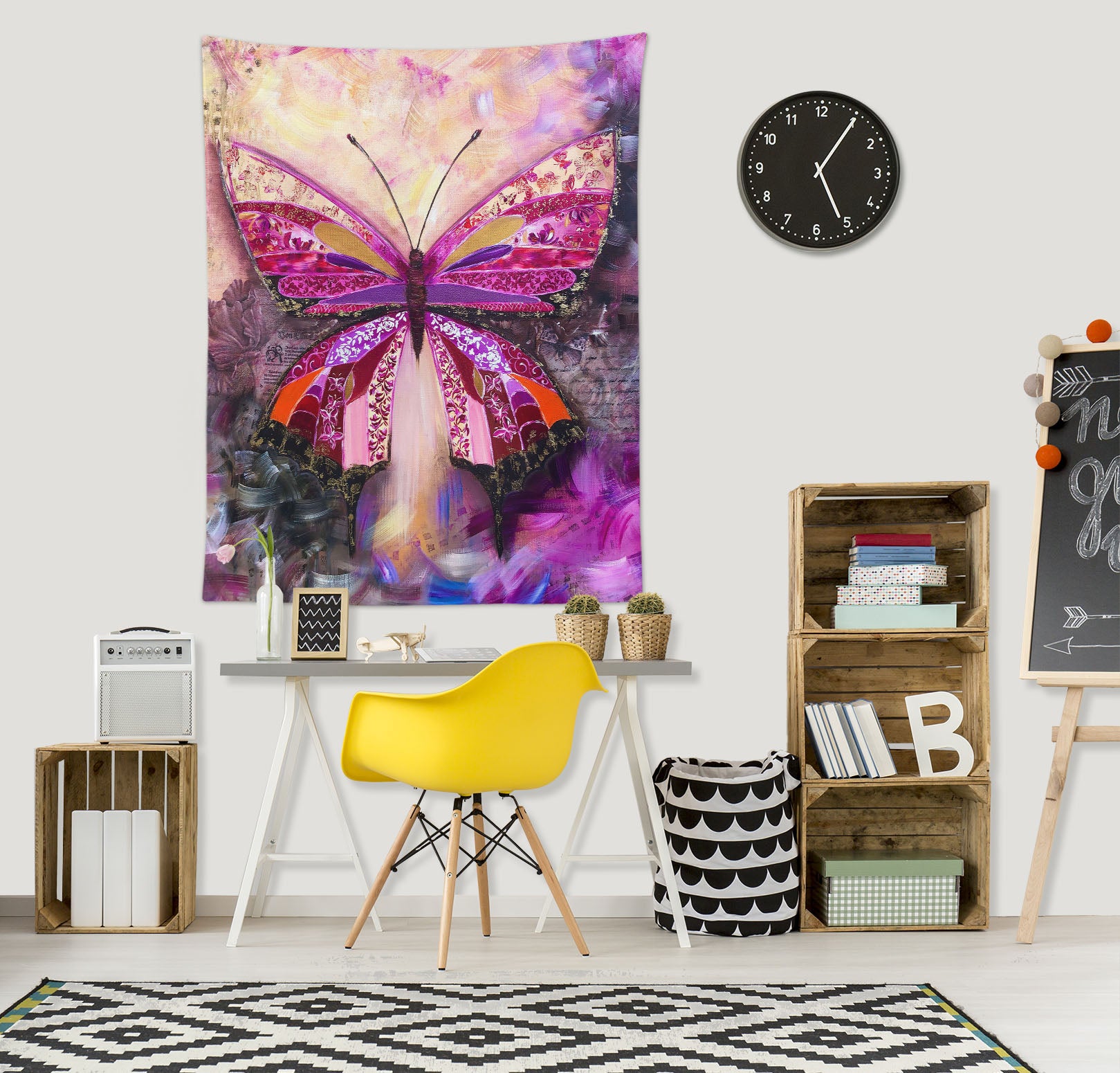 3D Butterfly 3650 Skromova Marina Tapestry Hanging Cloth Hang