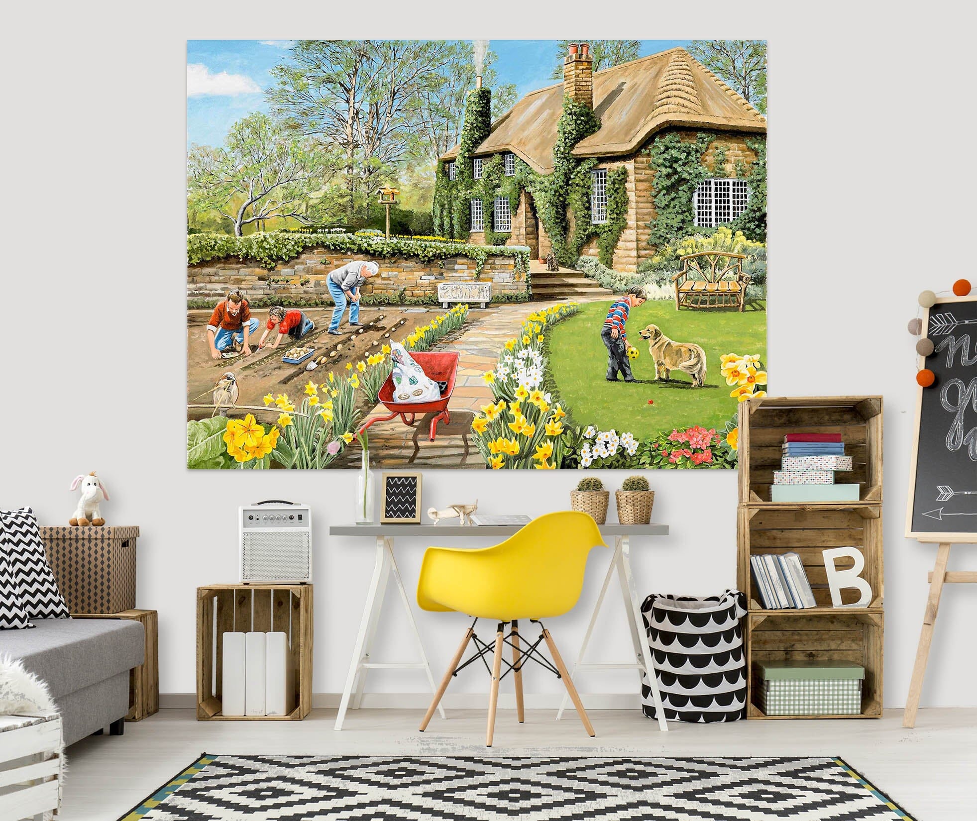 3D Spring Gardening 061 Trevor Mitchell Wall Sticker Wallpaper AJ Wallpaper 2 