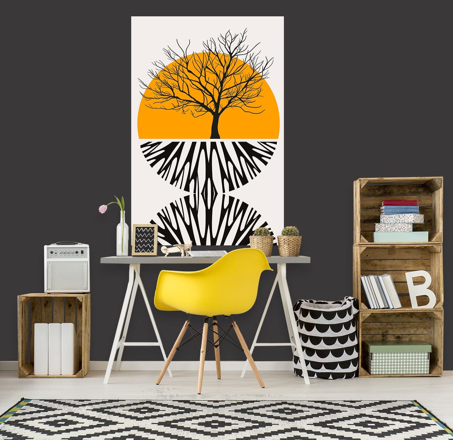 3D Branches Sun 237 Boris Draschoff Wall Sticker Wallpaper AJ Wallpaper 2 