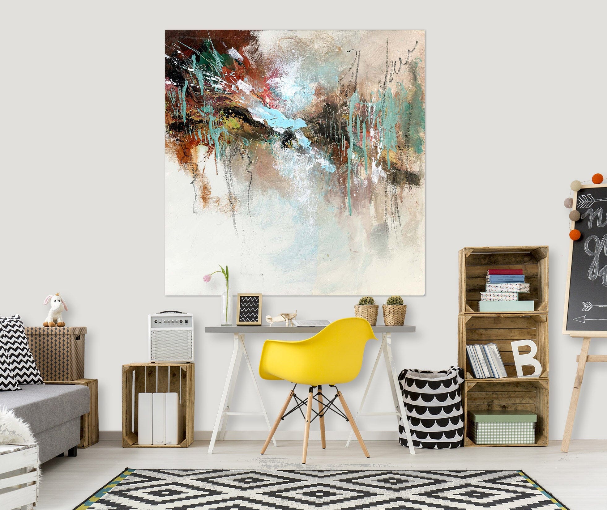 3D Color Graffiti 009 Anne Farrall Doyle Wall Sticker Wallpaper AJ Wallpaper 2 