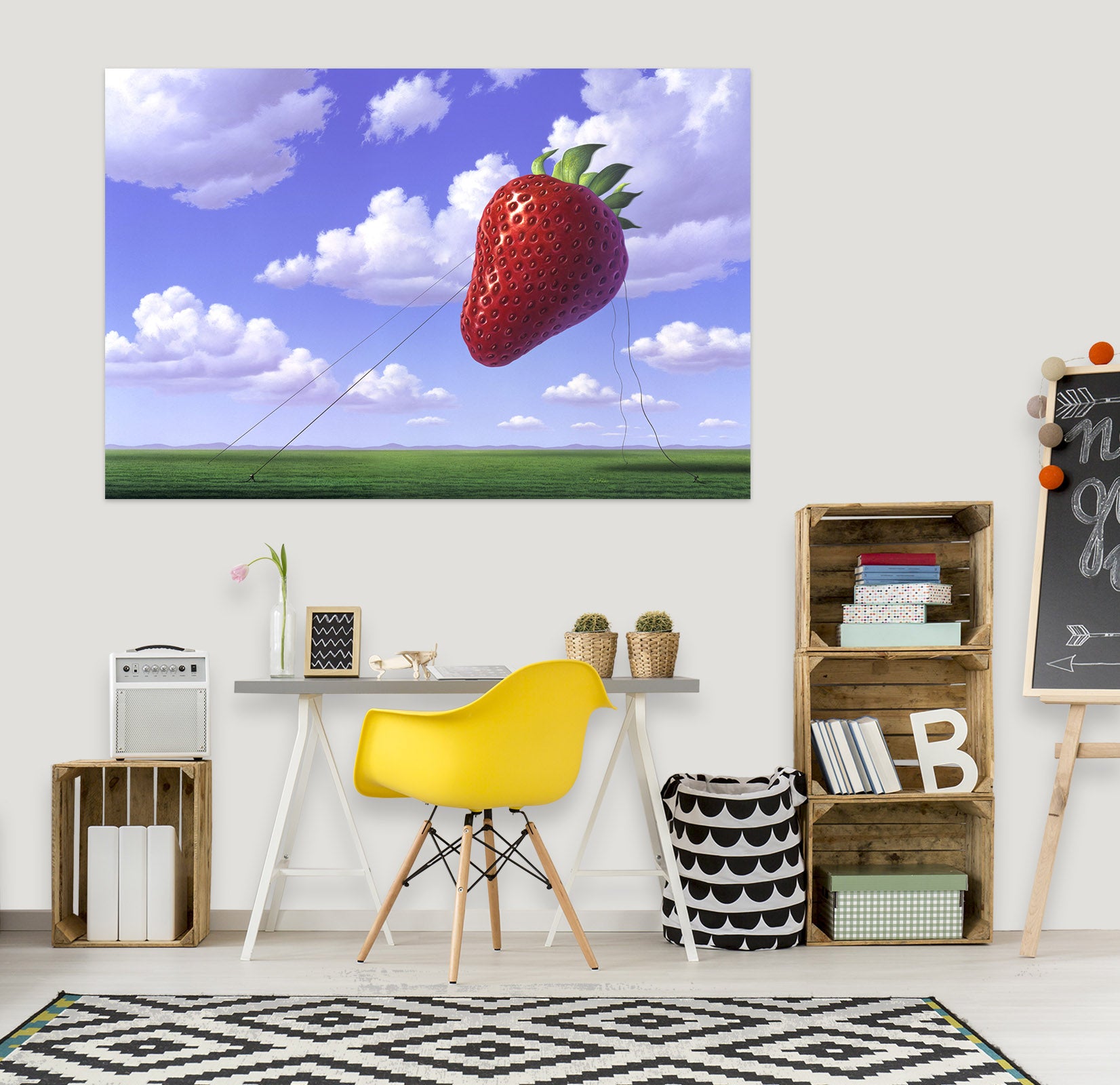 3D Strawberry Field 85165 Jerry LoFaro Wall Sticker