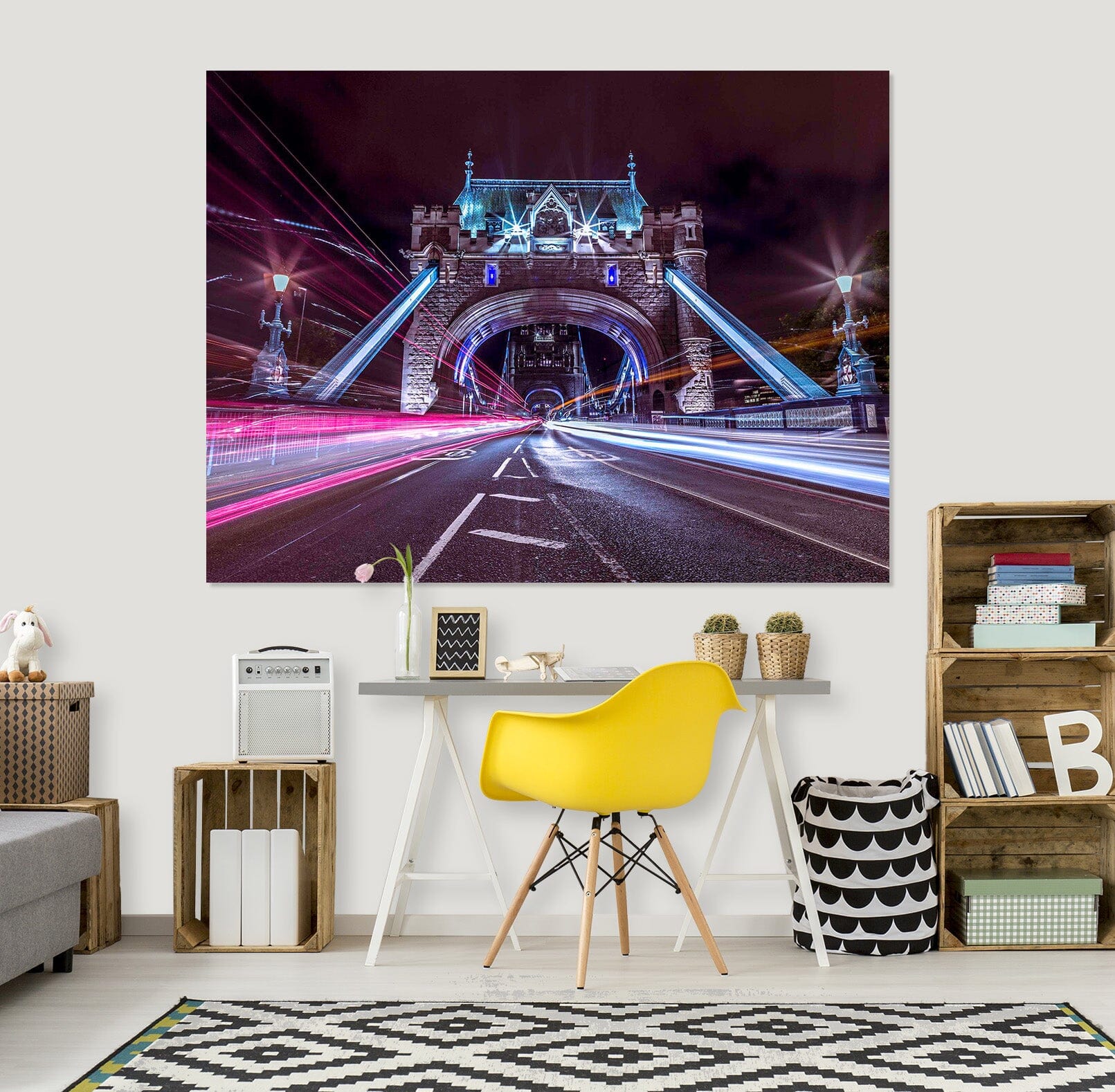 3D City Night 026 Assaf Frank Wall Sticker Wallpaper AJ Wallpaper 2 