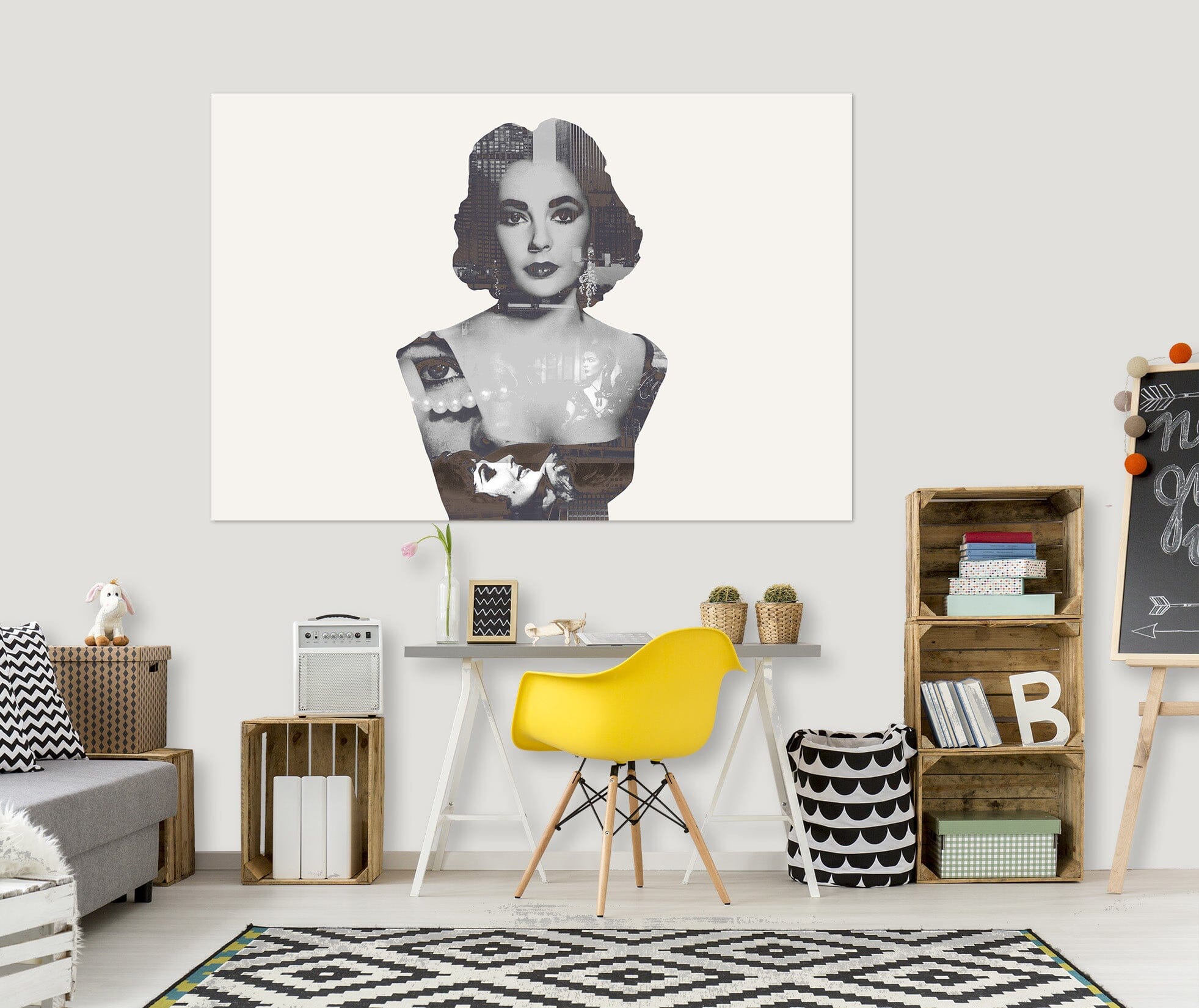 3D Short Hair Girl 012 Marco Cavazzana Wall Sticker Wallpaper AJ Wallpaper 2 