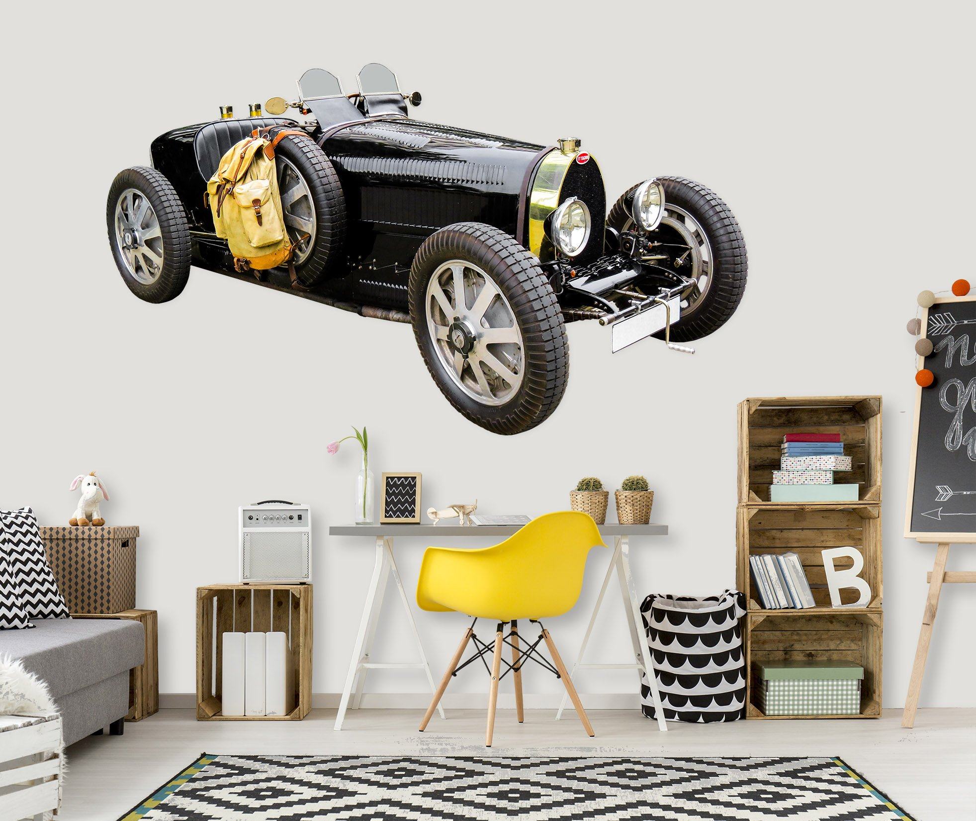 3D Black BUGATTI 0135 Vehicles Wallpaper AJ Wallpaper 