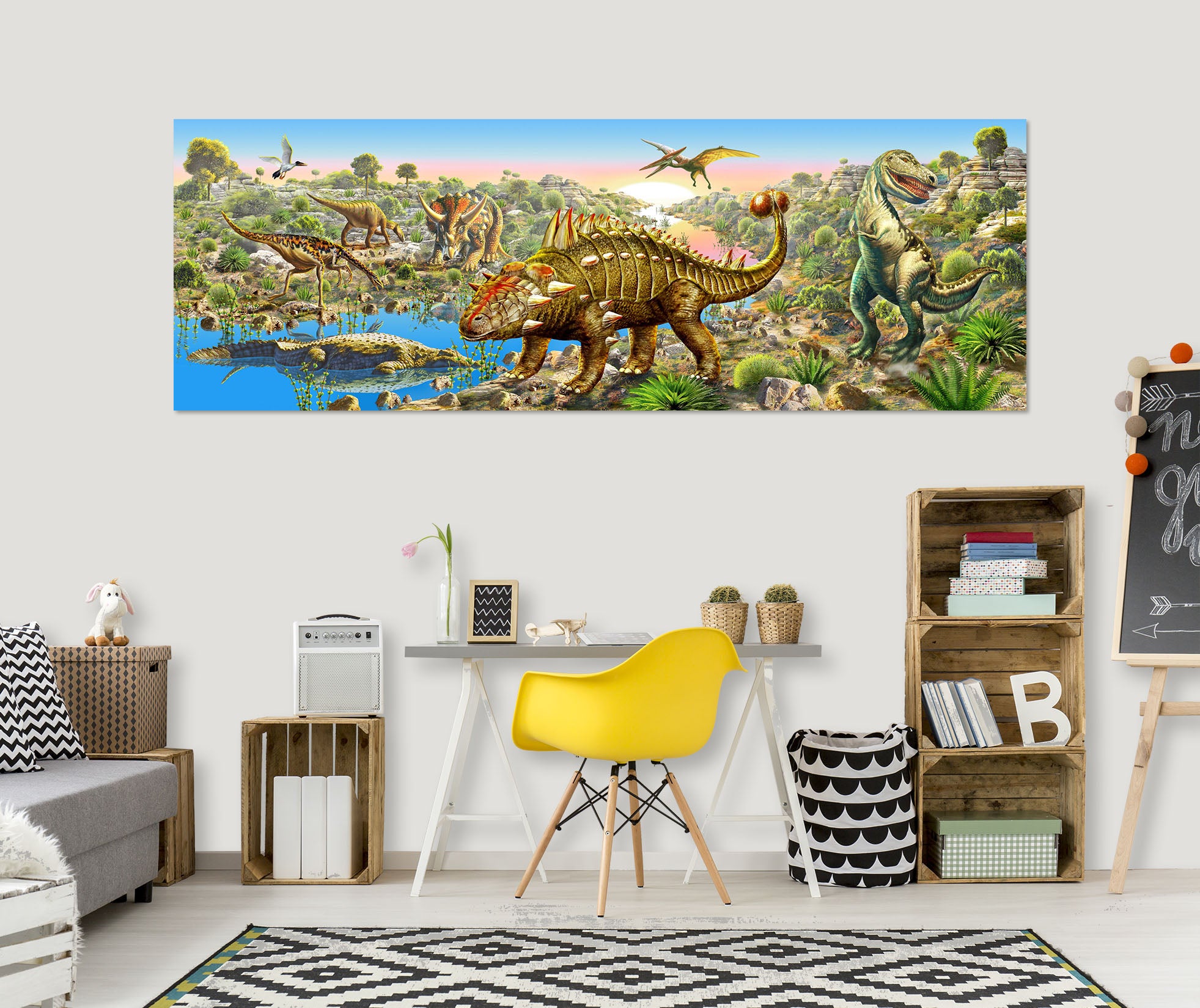3D Dinosaur World 002 Adrian Chesterman Wall Sticker