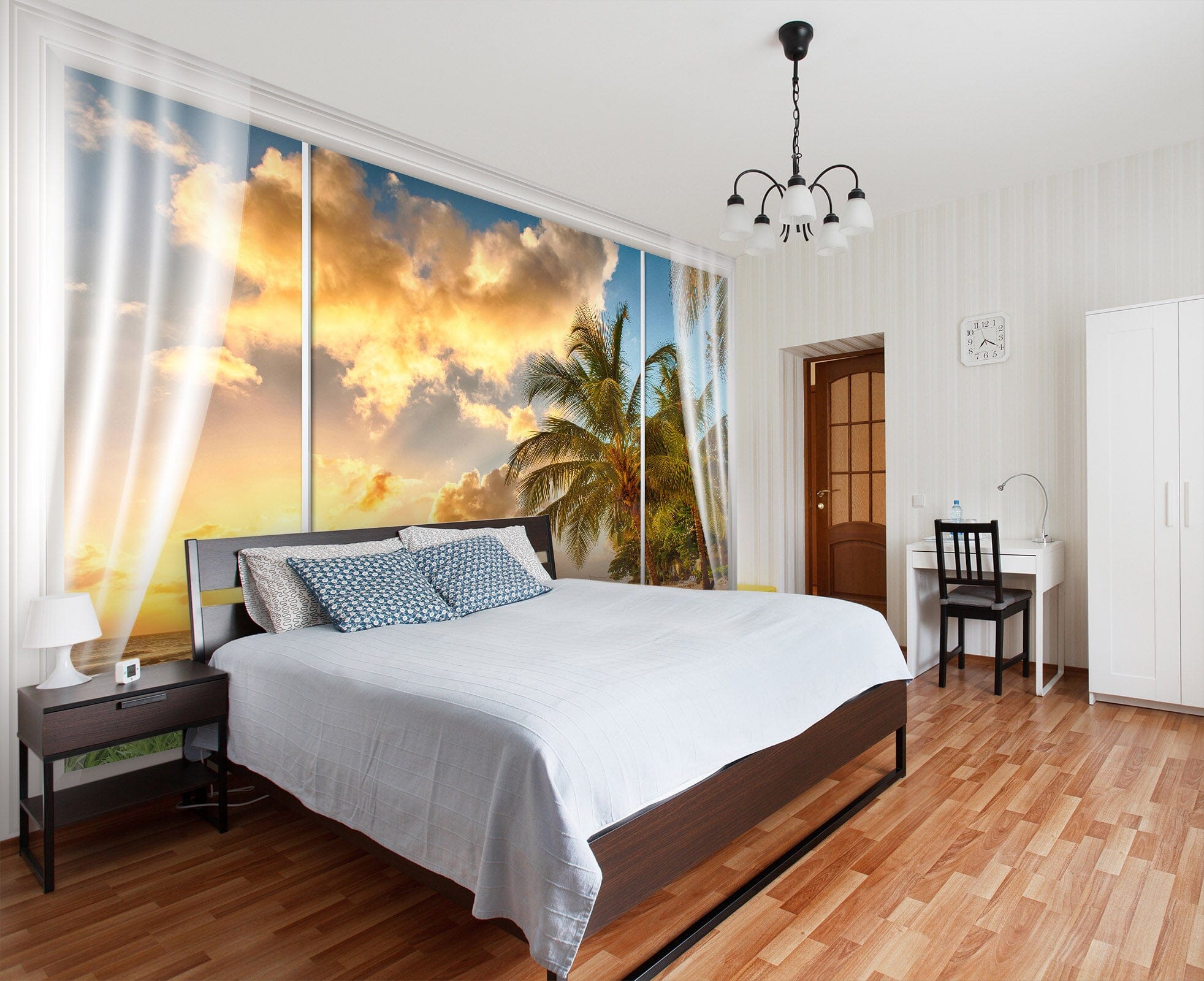 3D Coconut Tree 179 Wall Murals Wallpaper AJ Wallpaper 2 