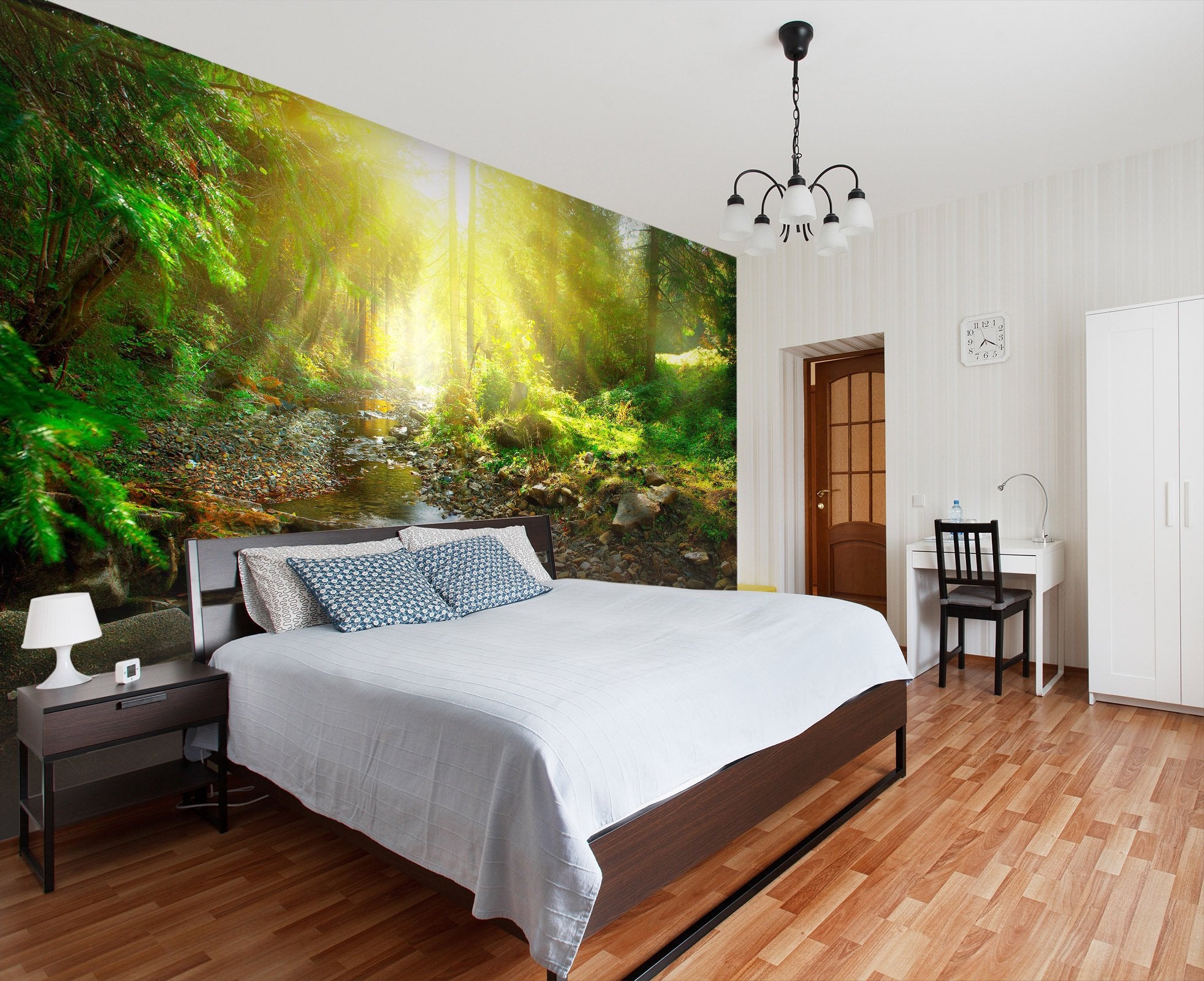3D Sunshine in the forest 23 Wall Murals Wallpaper AJ Wallpaper 