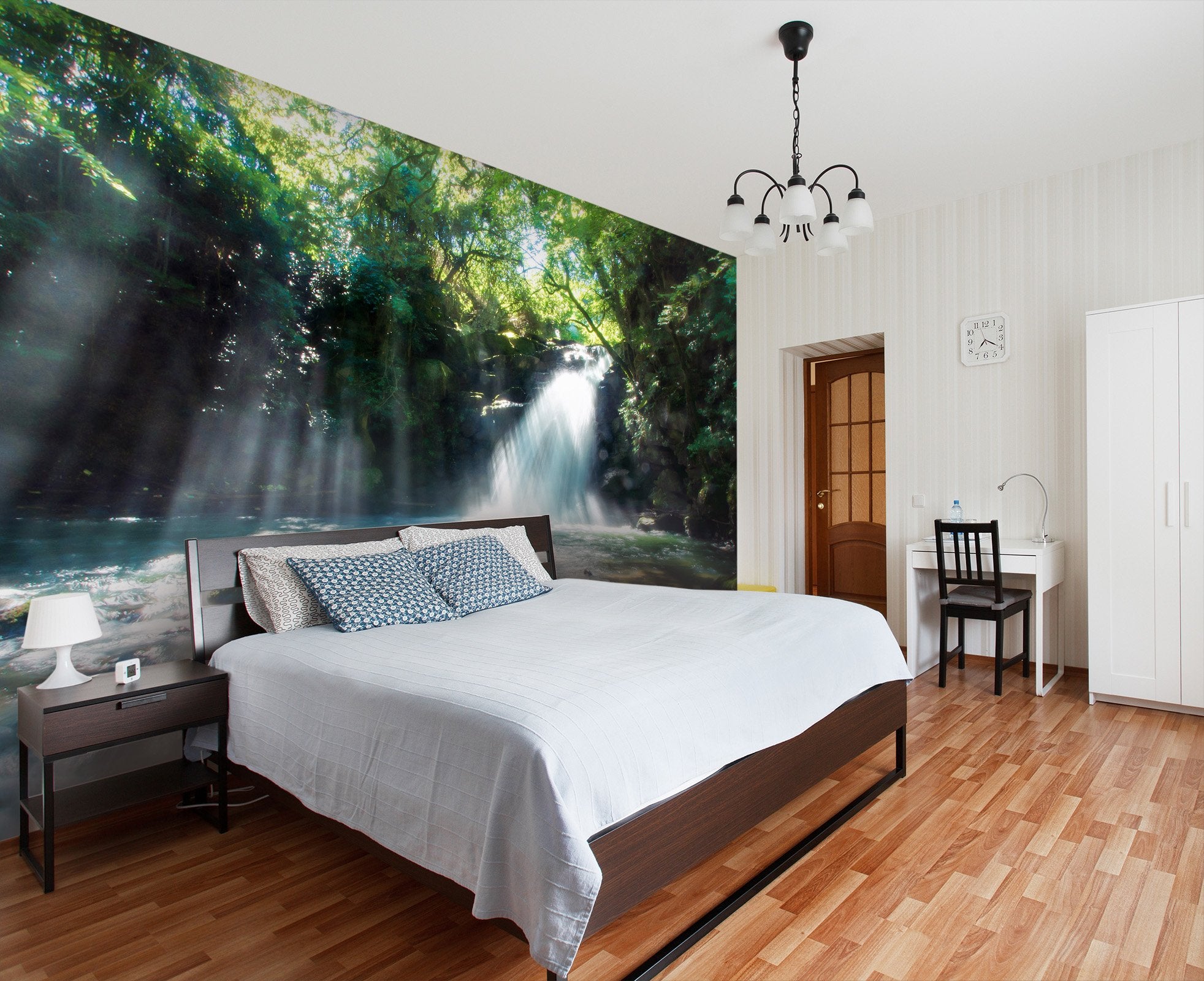 3D waterfall and sunshine 17 Wall Murals Wallpaper AJ Wallpaper 