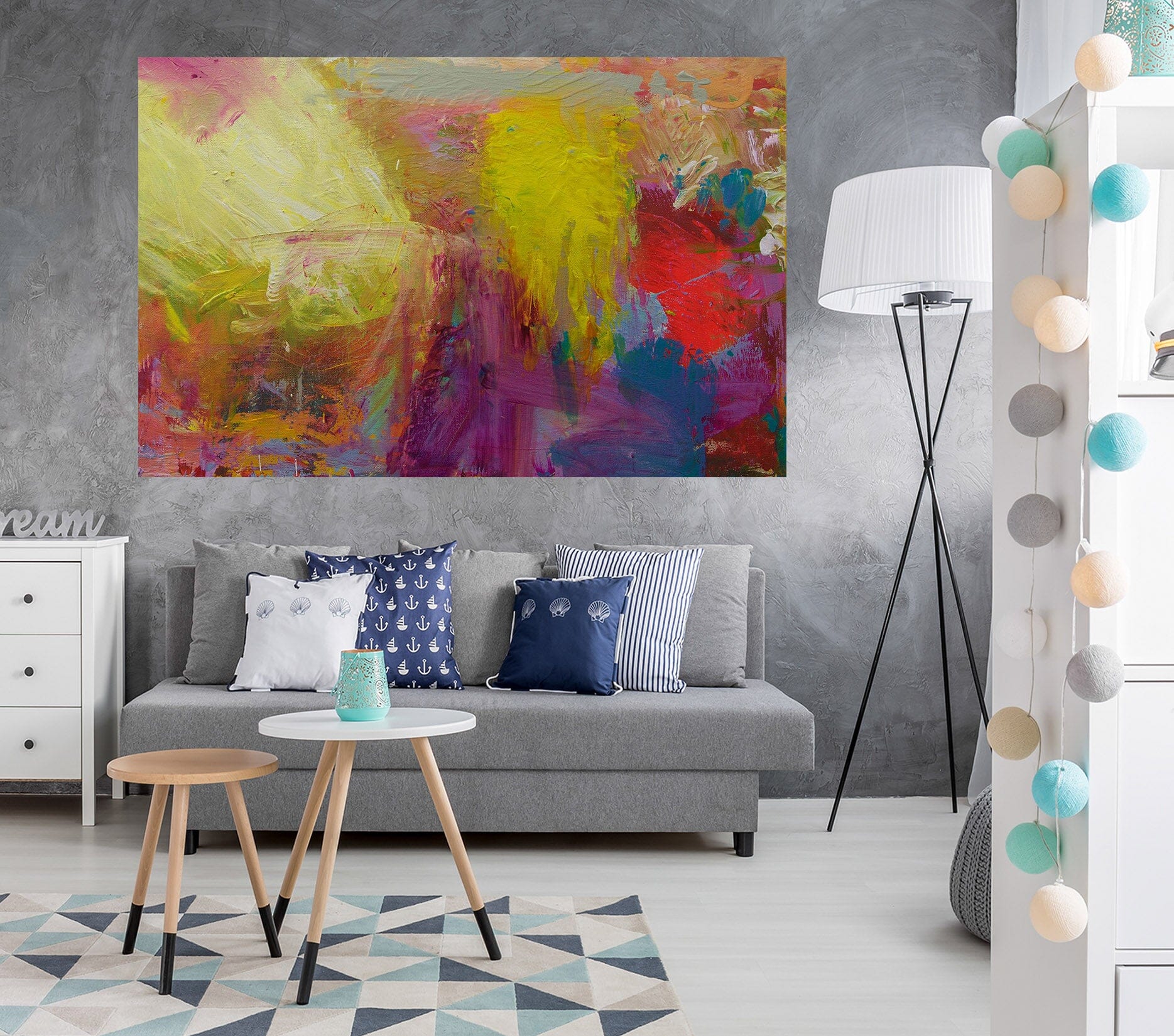 3D Color Graffiti 021 Allan P. Friedlander Wall Sticker Wallpaper AJ Wallpaper 2 