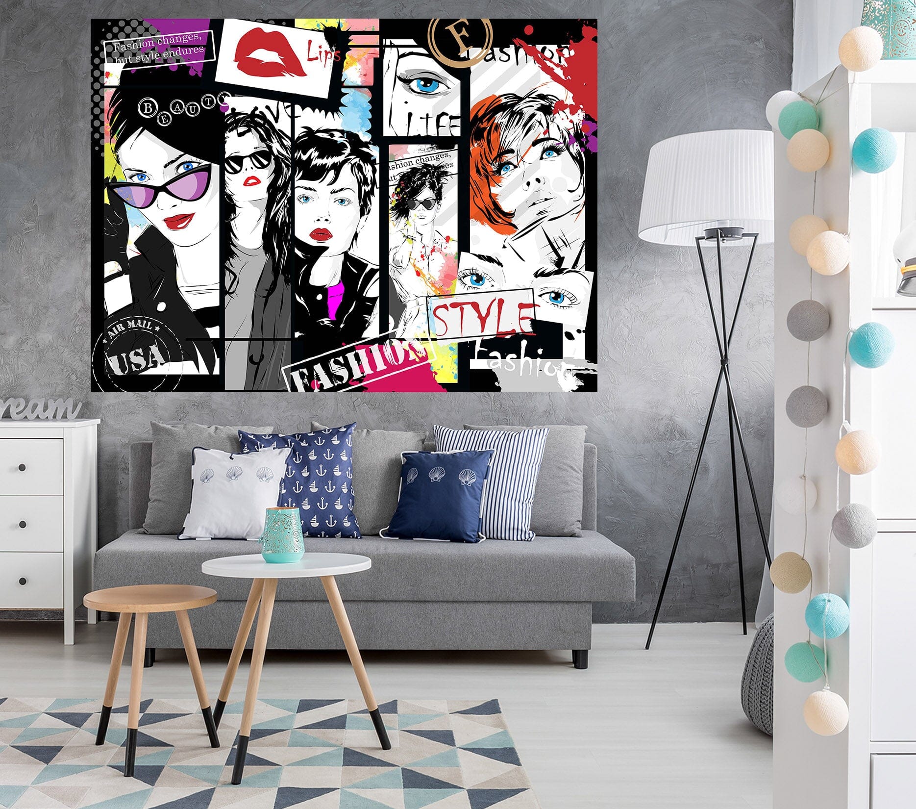 3D Sunglasses Cool Woman 1023 Wall Sticker Wallpaper AJ Wallpaper 2 