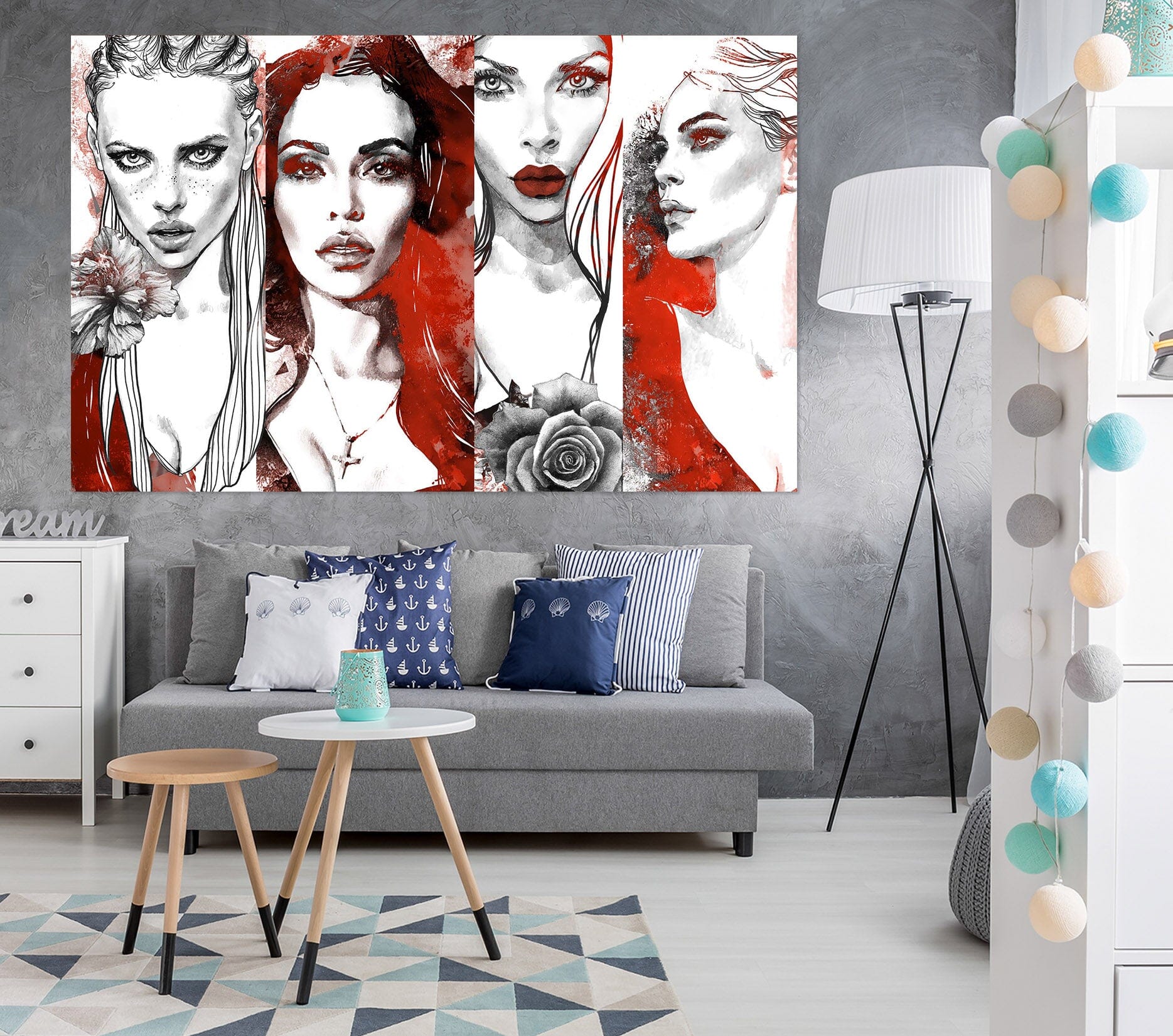 3D Modeling Model Woman 1021 Wall Sticker Wallpaper AJ Wallpaper 2 