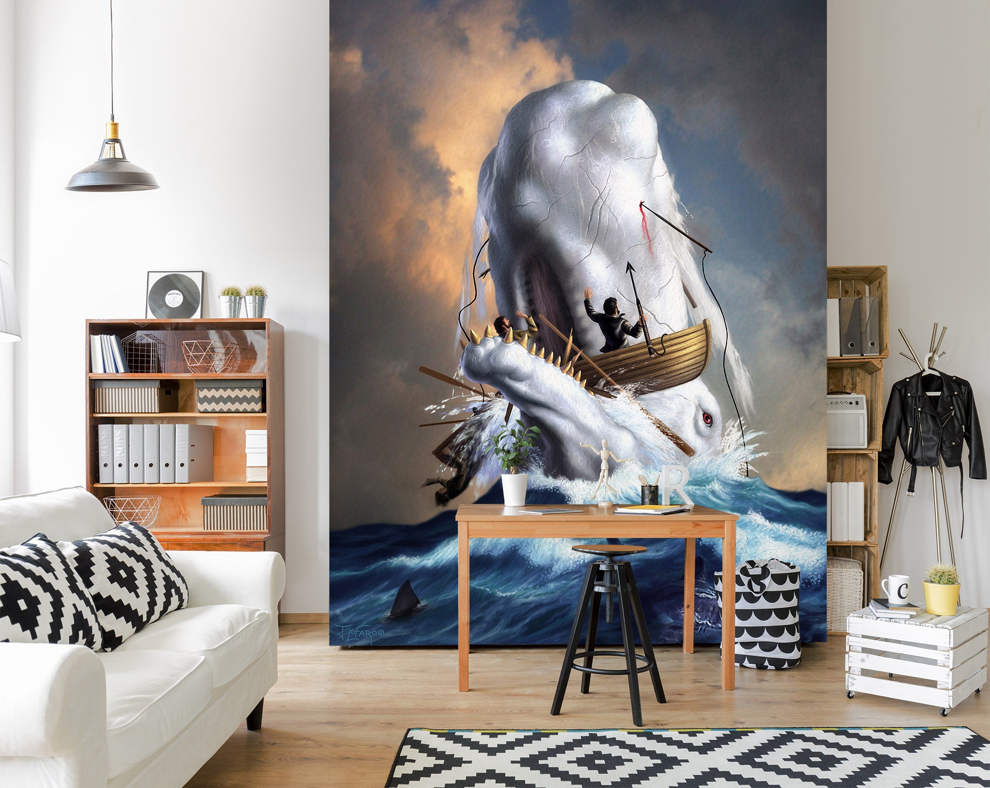 3D Sea Wave Boat 85041 Jerry LoFaro Wall Mural Wall Murals