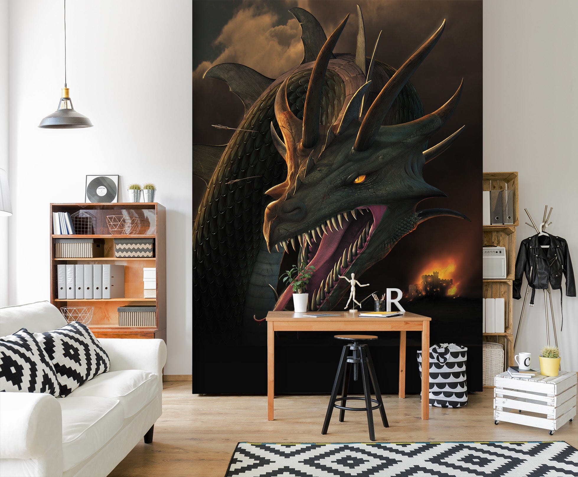 3D Dragon Mouth 1408 Wall Murals Exclusive Designer Vincent Wallpaper AJ Wallpaper 2 
