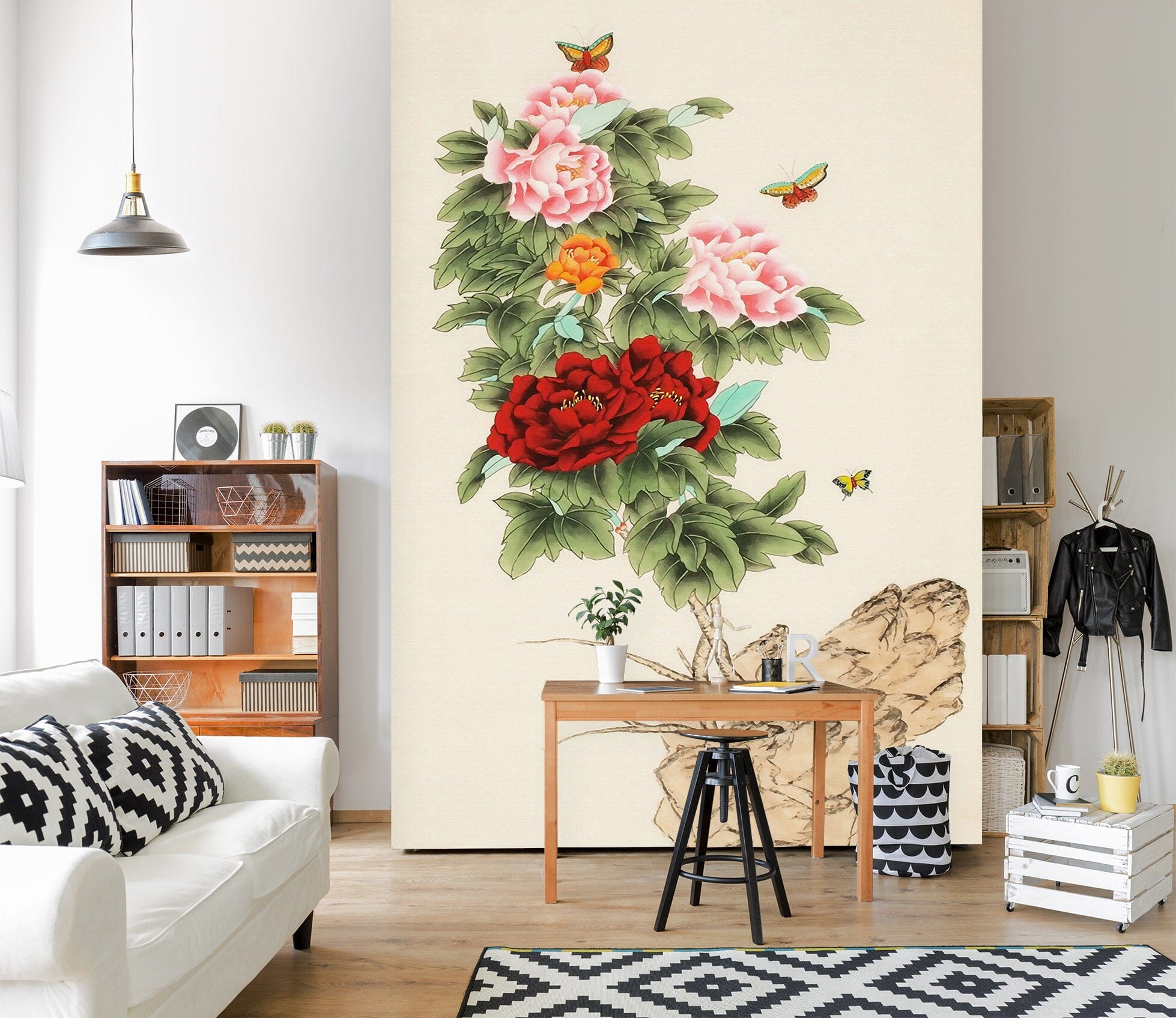 3D Color Peony 1861 Wall Murals Wallpaper AJ Wallpaper 2 